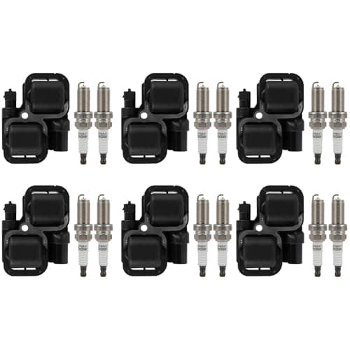 Paquete de 6 bobinas de encendido con 12 bujías de iridio,