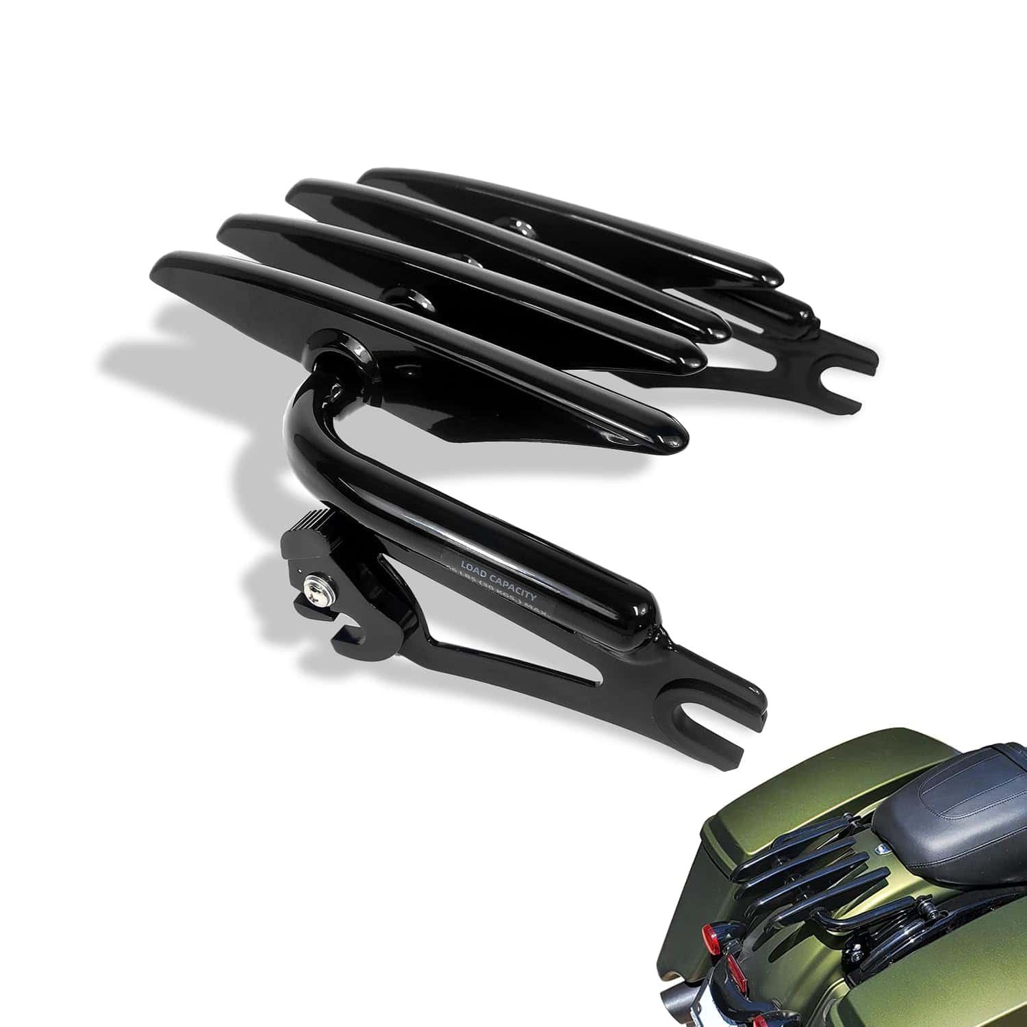 DreDoggMoto Soporte de Equipaje Desmontable de Montaje