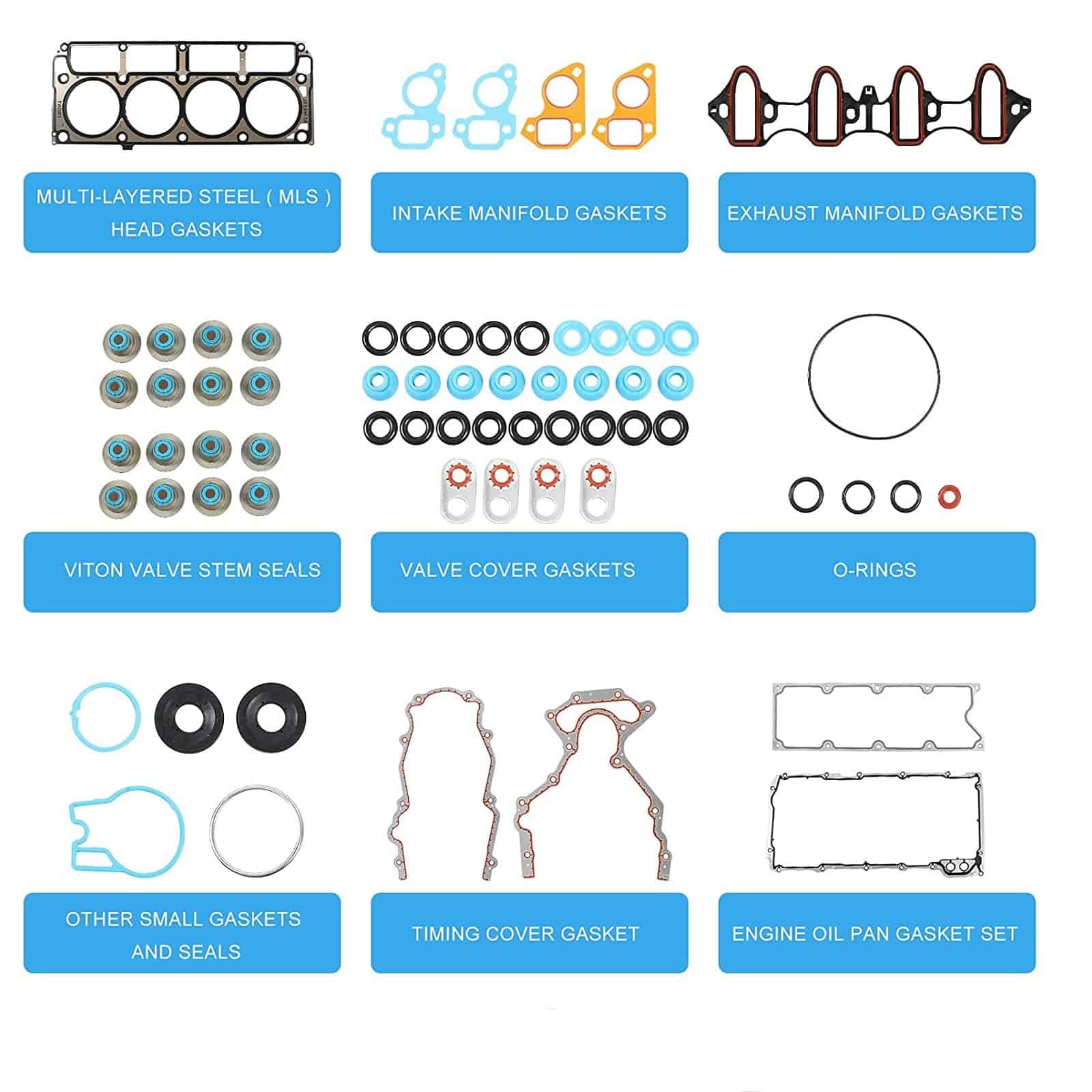 Juego Completo de Juntas para Motor Kit de Juntas de Culata - Imagen 6