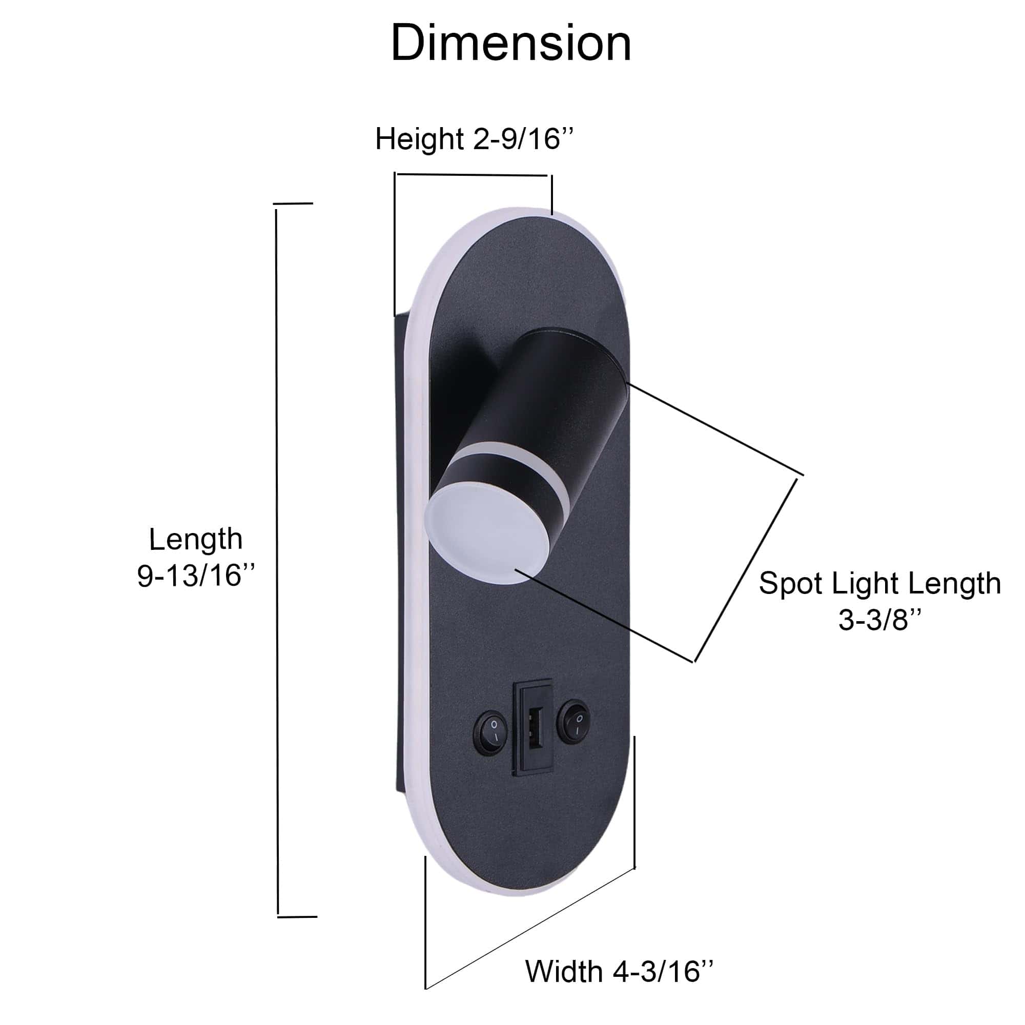Lámpara de Pared LED para RV Volcode con Interruptor ON/OFF - Imagen 8