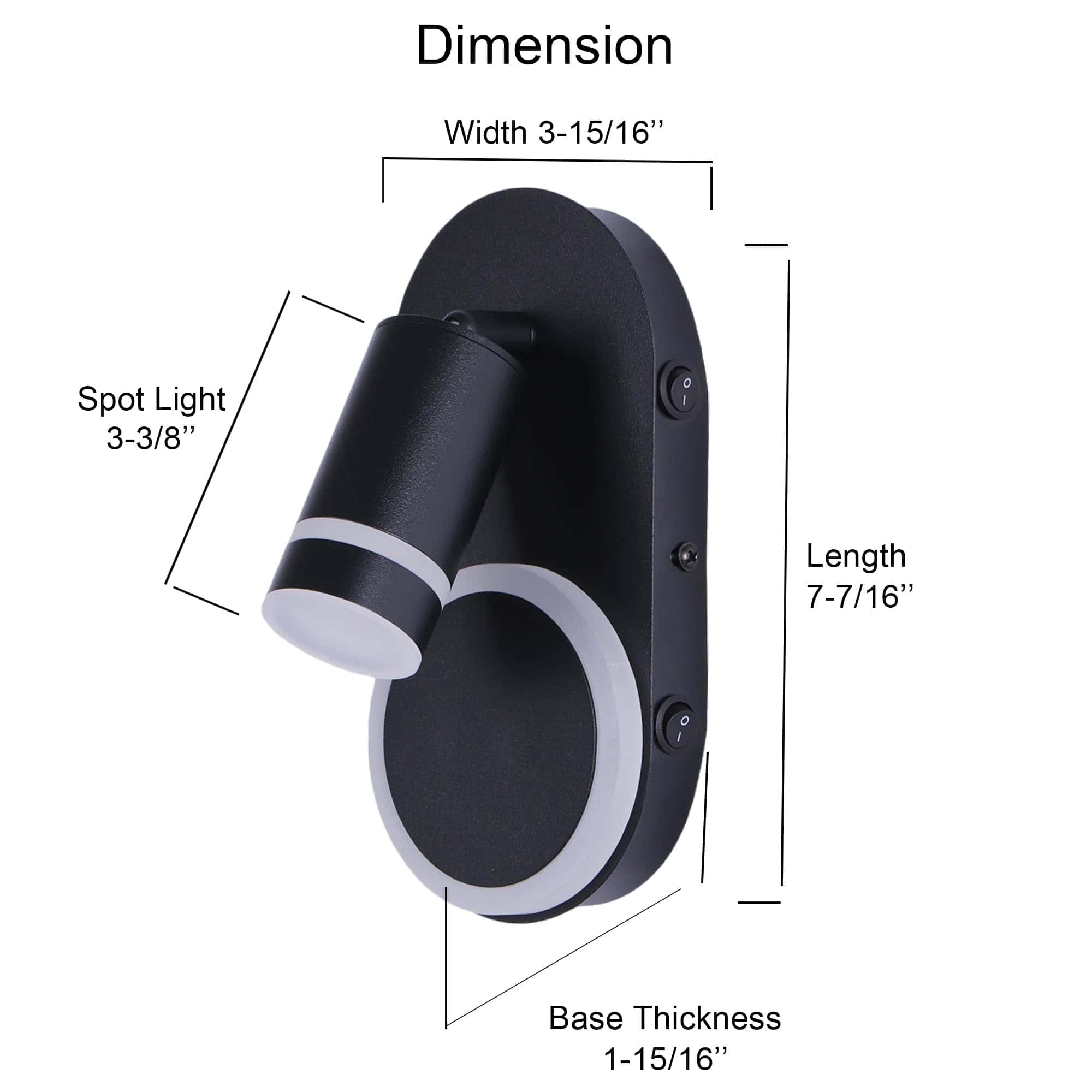 Luz de Pared para RV Volcode con Foco Ajustable y Luz de - Imagen 7