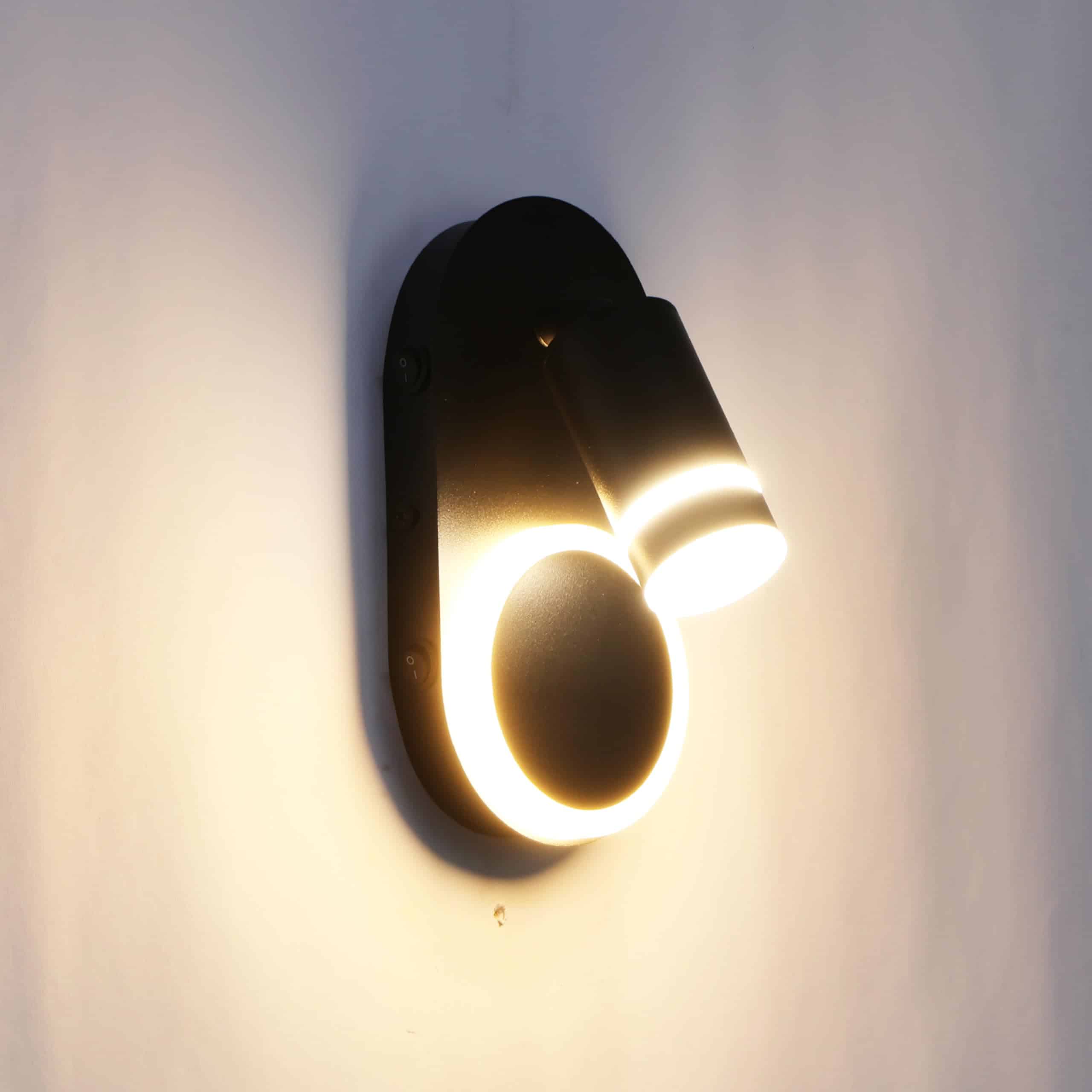 Luz de Pared para RV Volcode con Foco Ajustable y Luz de