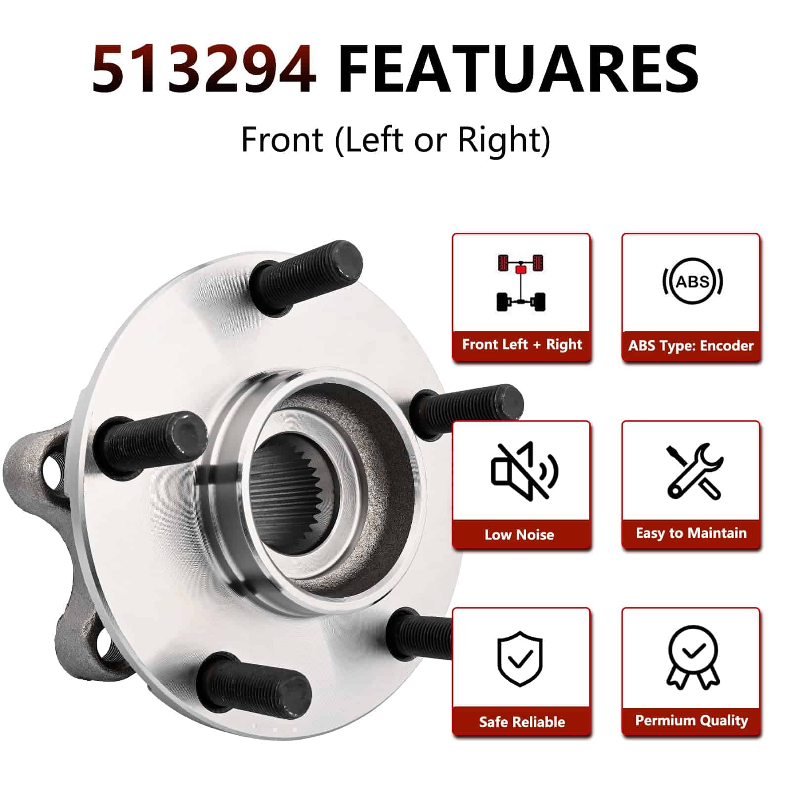 JLEO 513294 Ensamblaje de cojinete de rueda delantera y kit - Imagen 6