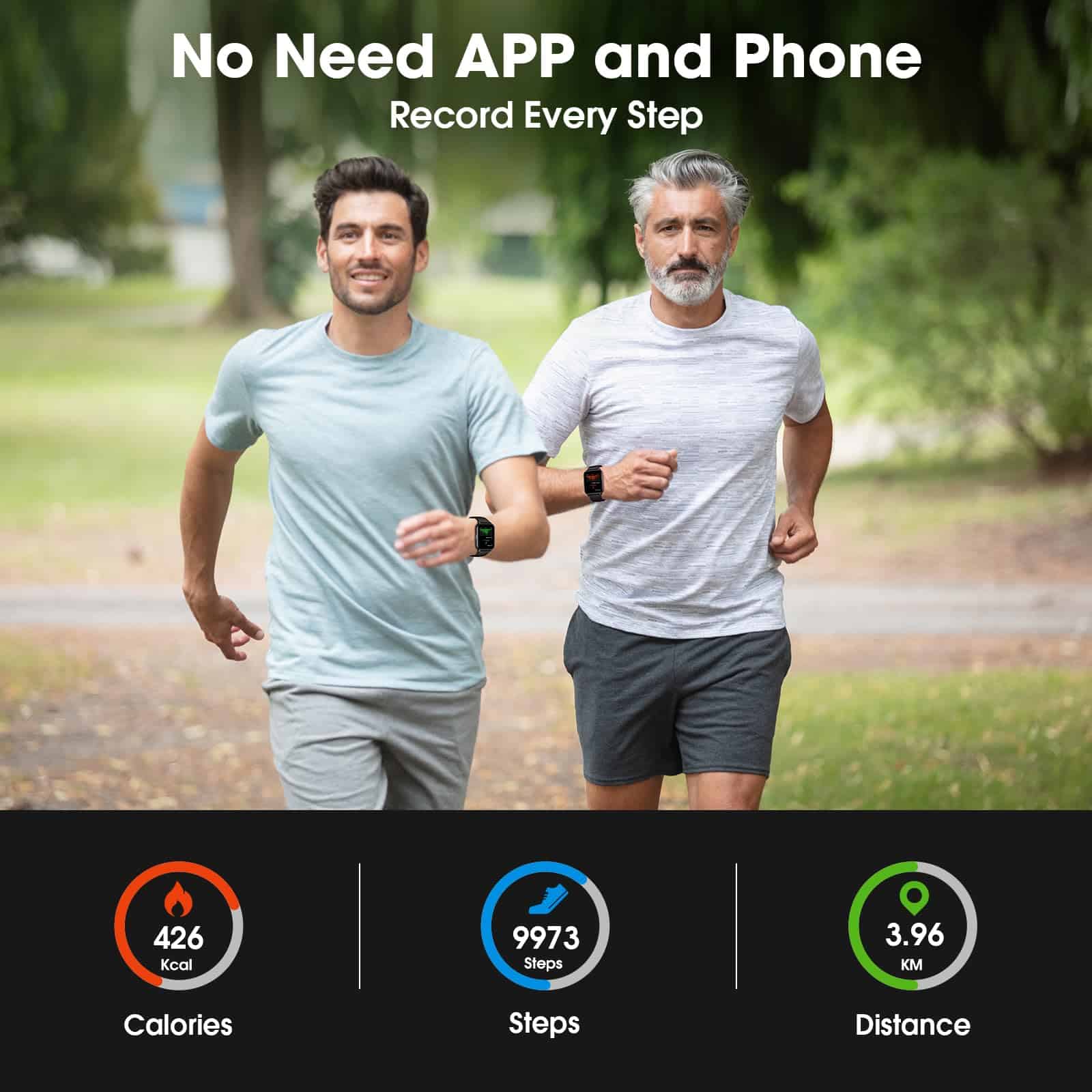 Smart Watch para Hombres y Mujeres, Pantalla de 1.91'' con - Imagen 4