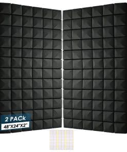 Paquete de 2 Paneles Acústicos, 48 x 24 x 2" Espuma