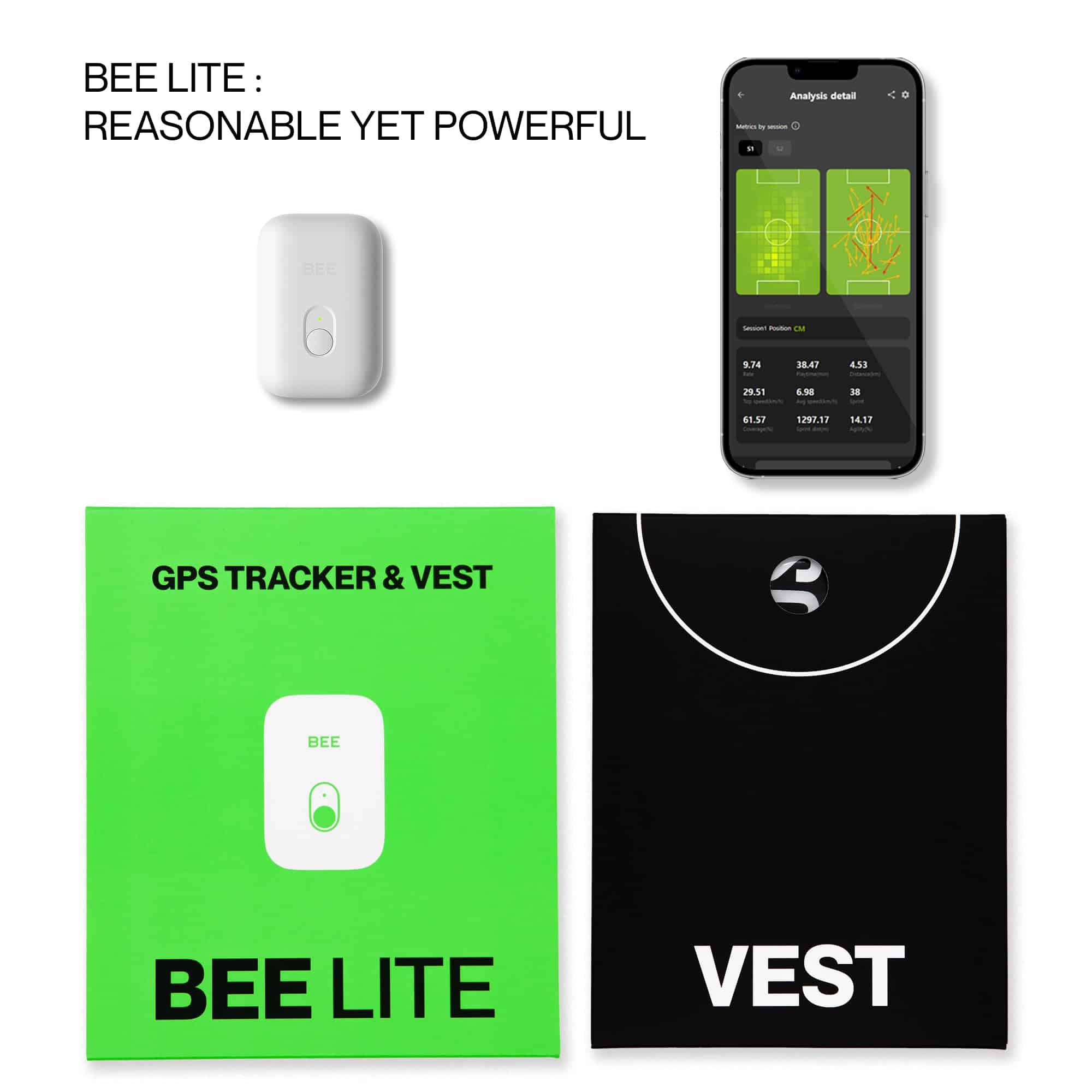 SOCCERBEE-Lite2 - Localizador GPS y Chaleco para - Imagen 7