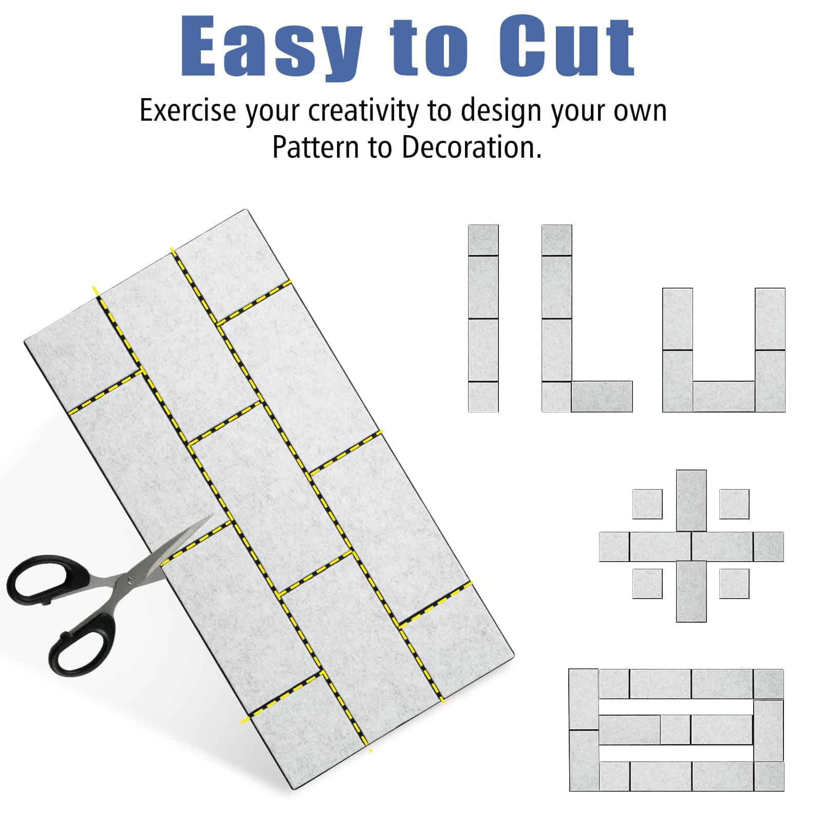 Pack de 12 Paneles Acústicos con Autoadhesivo, 24"X 12"X - Imagen 8