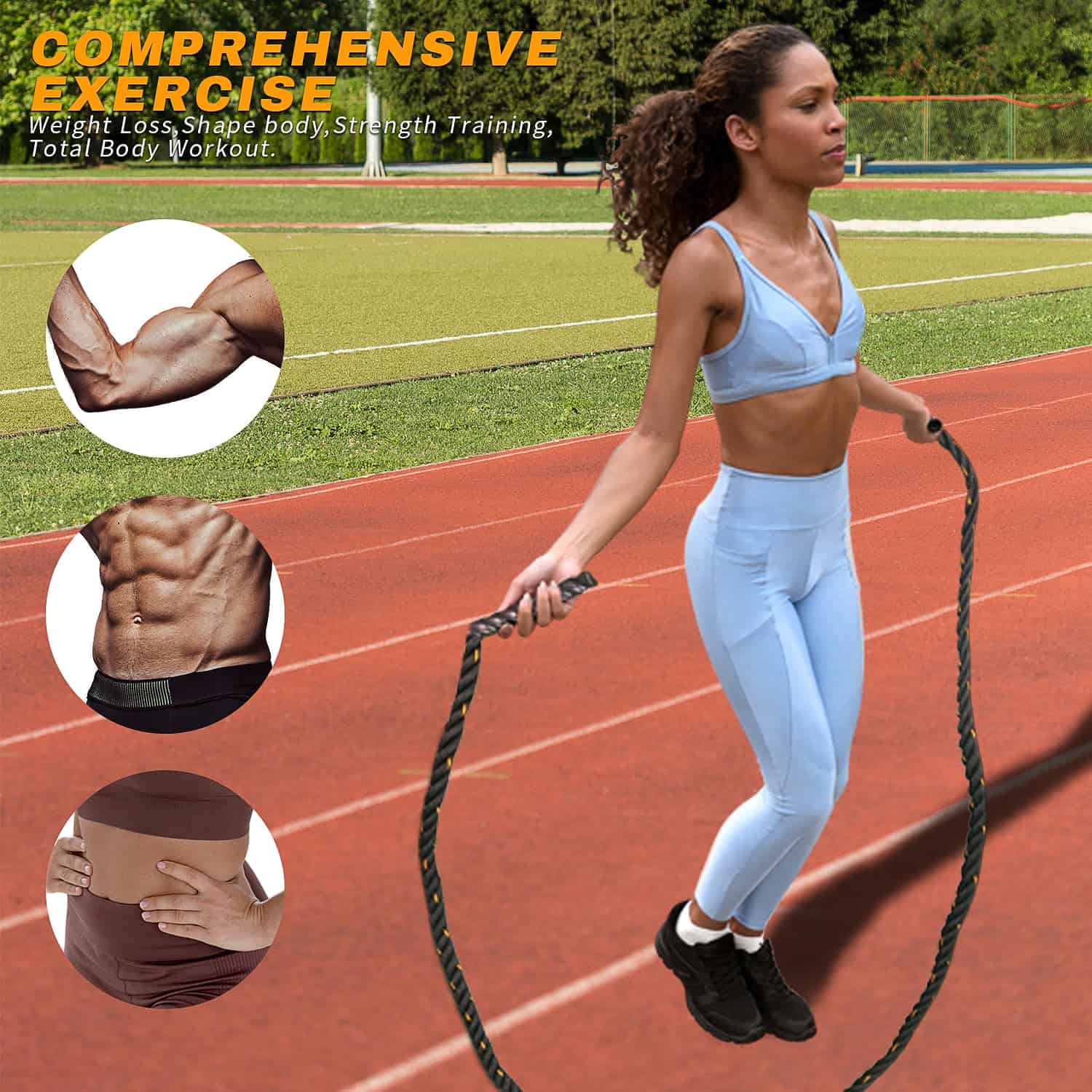Cuerda para Saltar con Peso para Hombres y Mujeres, 2.2 lb - Imagen 6