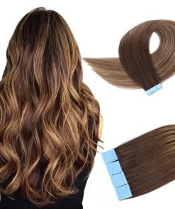 Extensiones de Cabello de Cinta Pelo Humano Doble Trama