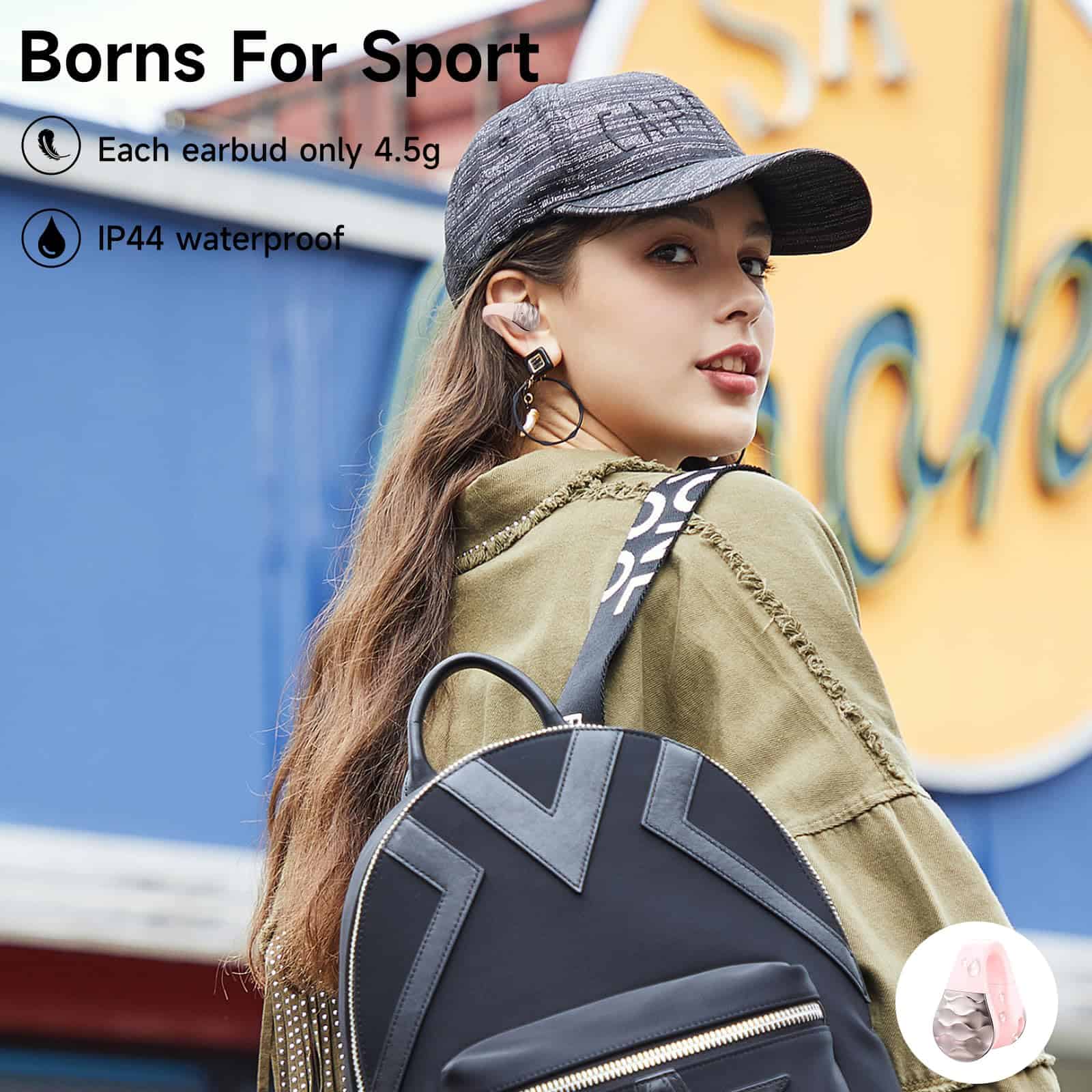 Audífono Inalámbrico aigo Bluetooth, Clip de Oído Abierto, - Imagen 7