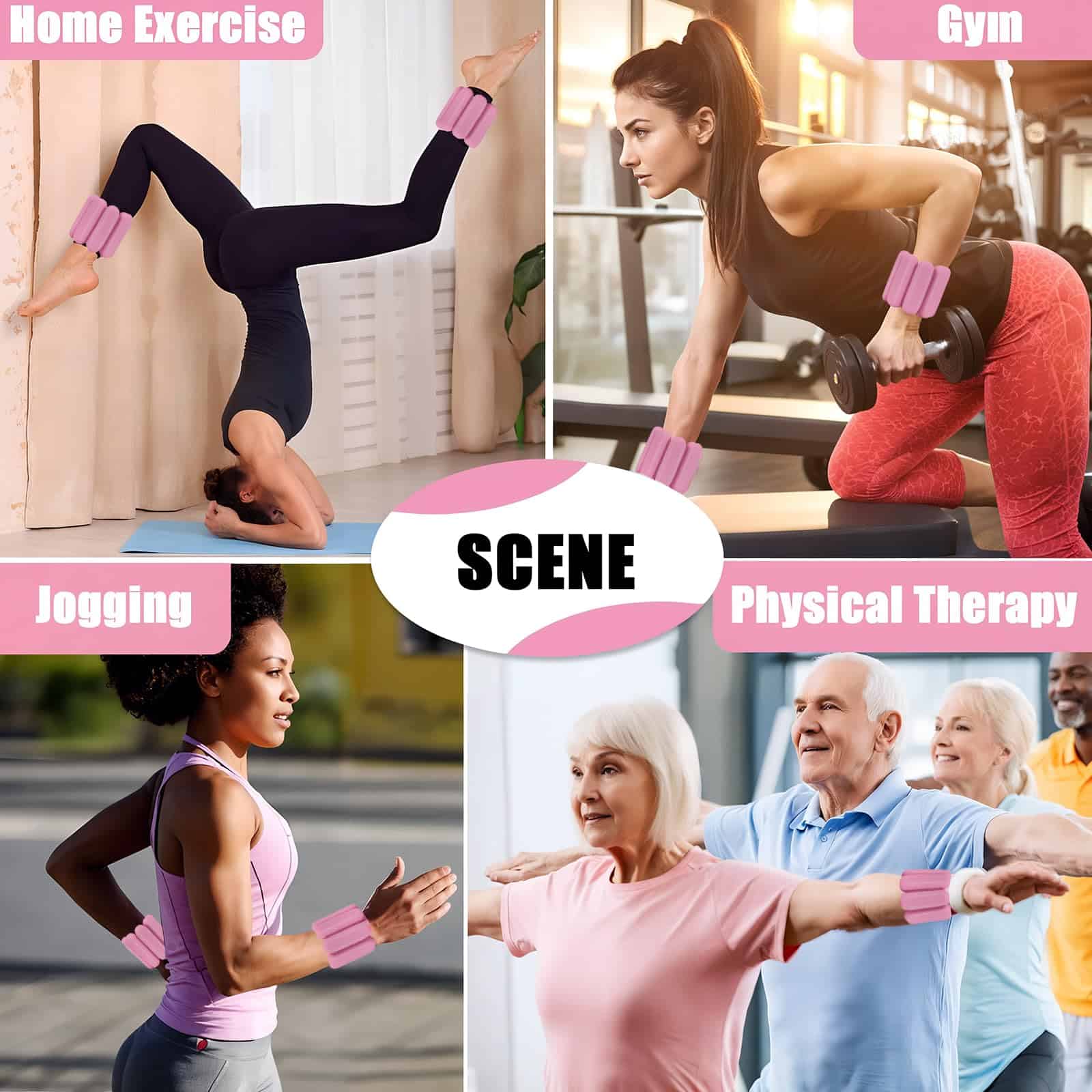 Pesas para Tobillo Mujer Pesas de Muñeca: Juego de Pesas - Imagen 7