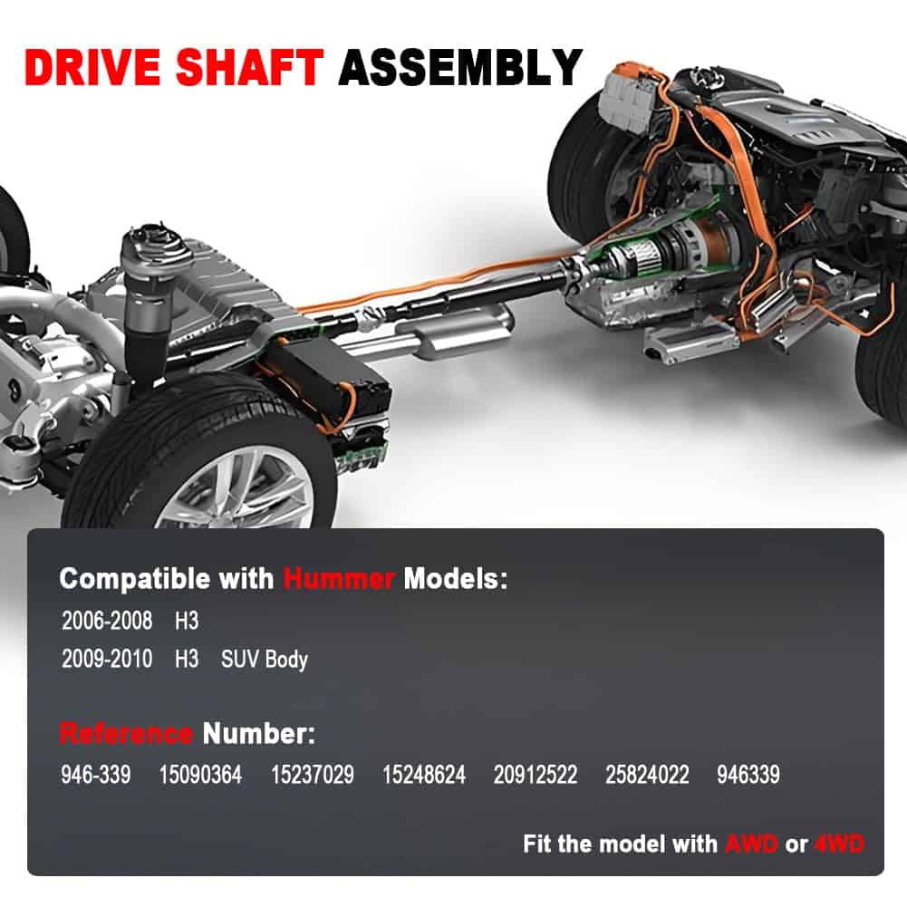 Dyfange 946-339 Ensamblaje de árbol de transmisión trasero - Imagen 3