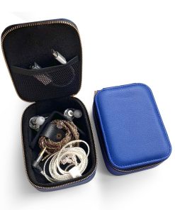 Caja de Almacenamiento para Auriculares de Cuero Puede
