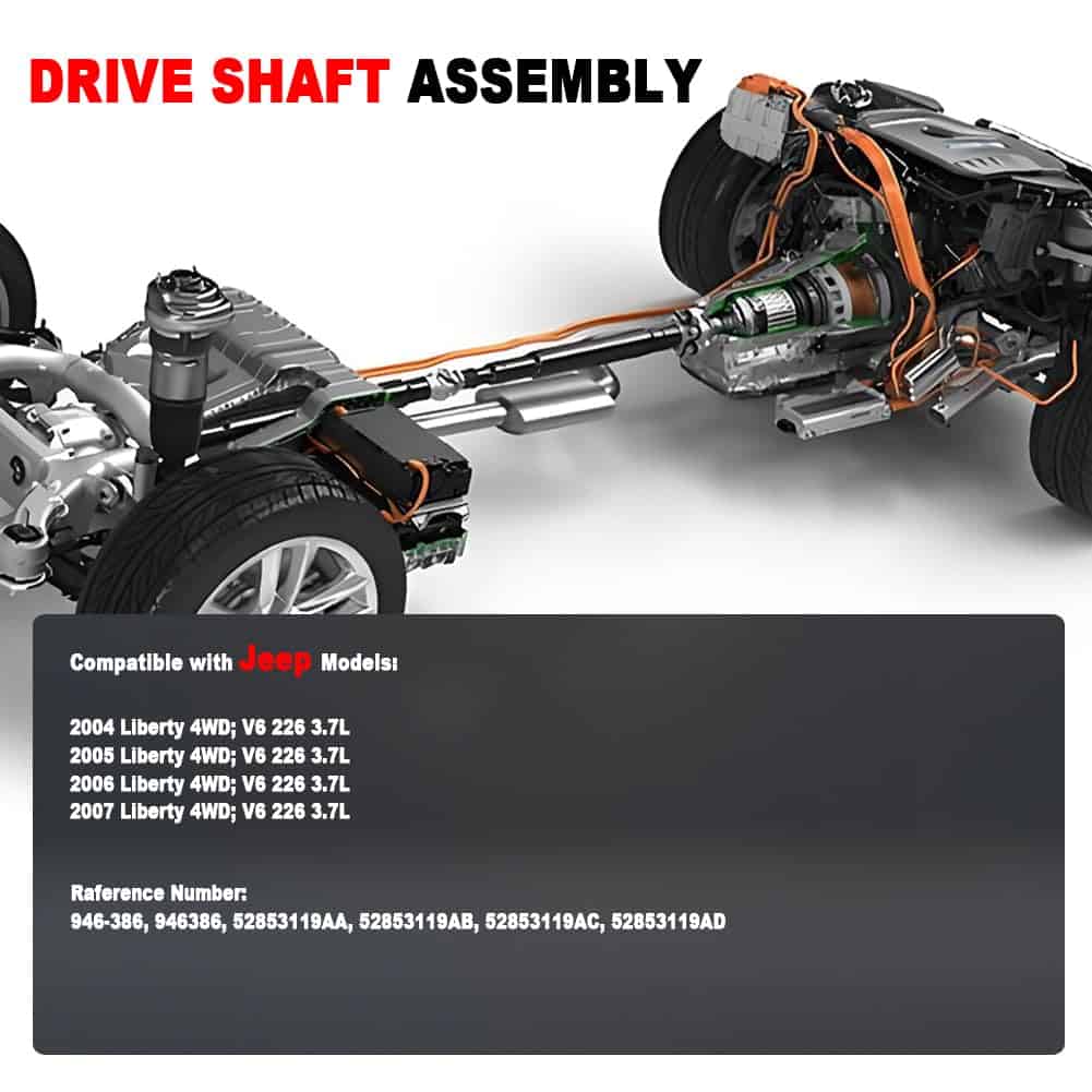 Dyfange 946-386 Ensamble de eje de transmisión trasero - Imagen 5