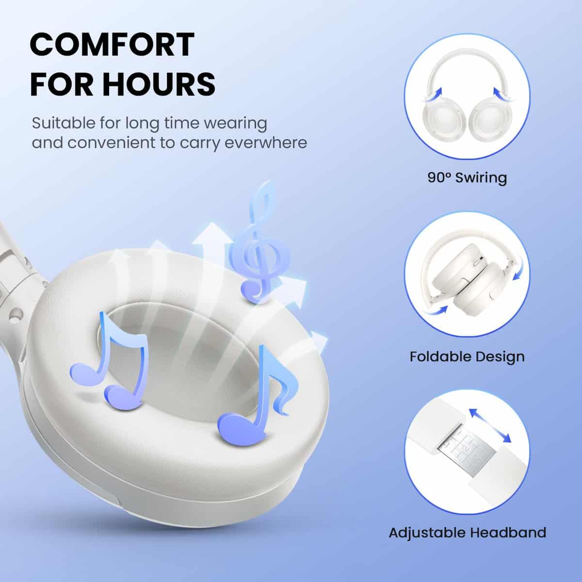 Audífonos con cancelación de ruido activa y modo de - Imagen 7