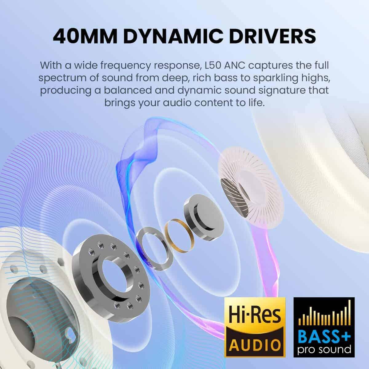 Audífonos con cancelación de ruido activa y modo de - Imagen 8