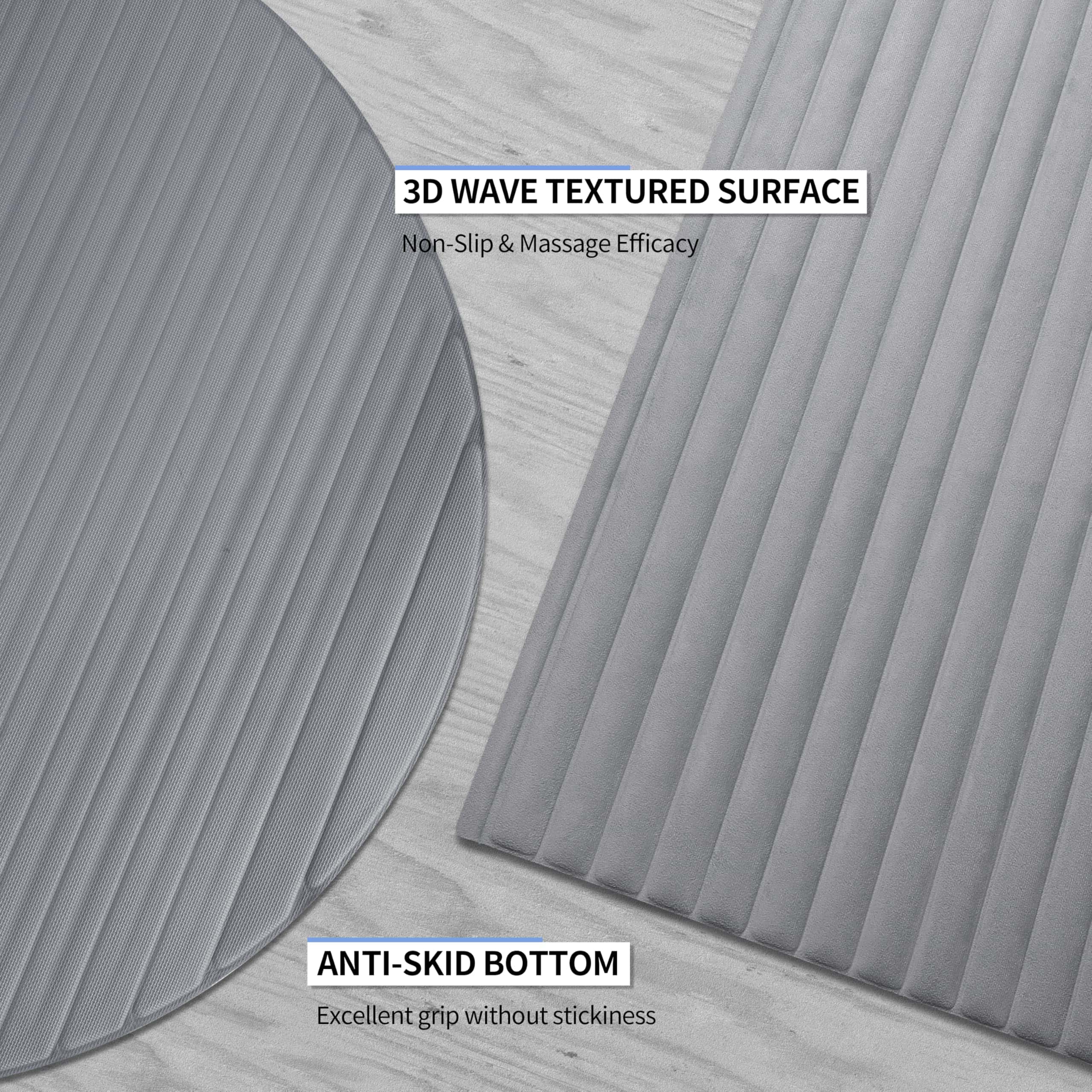 Tapete de Yoga OGOGO con Acabado de Gamuza, -Negro - Imagen 7