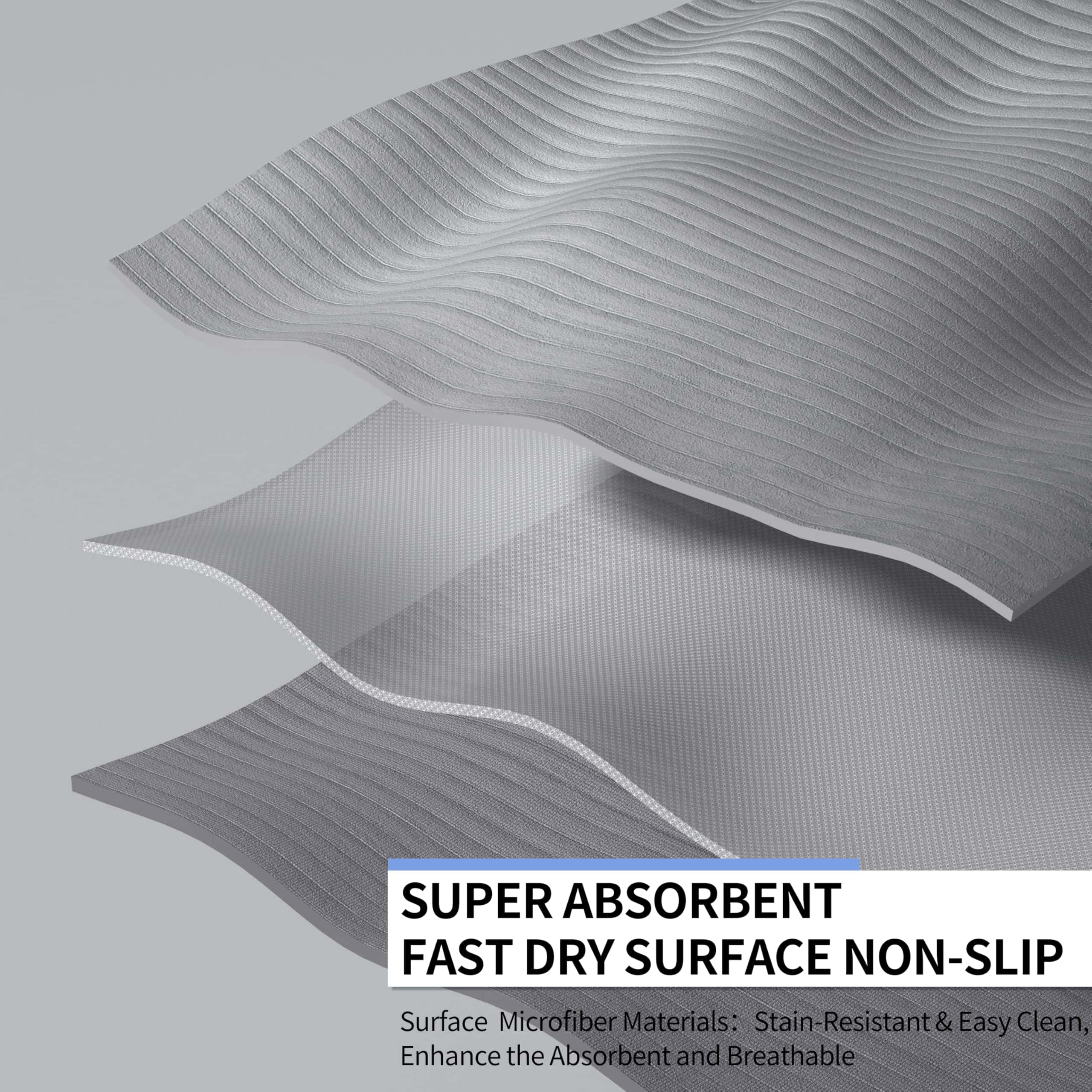 Tapete de Yoga OGOGO con Acabado de Gamuza, -Negro - Imagen 4