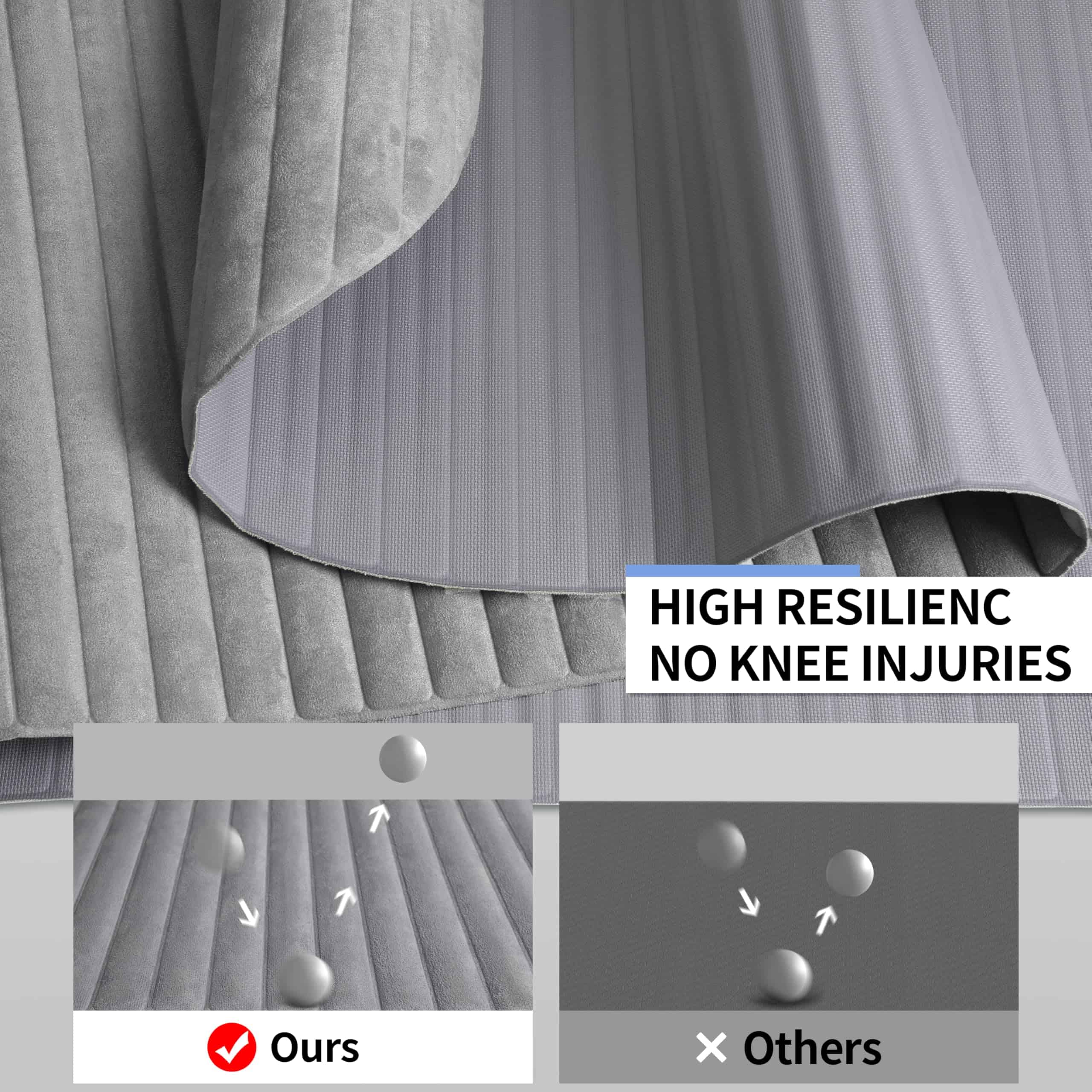 Tapete de Yoga OGOGO con Acabado de Gamuza, -Negro - Imagen 5