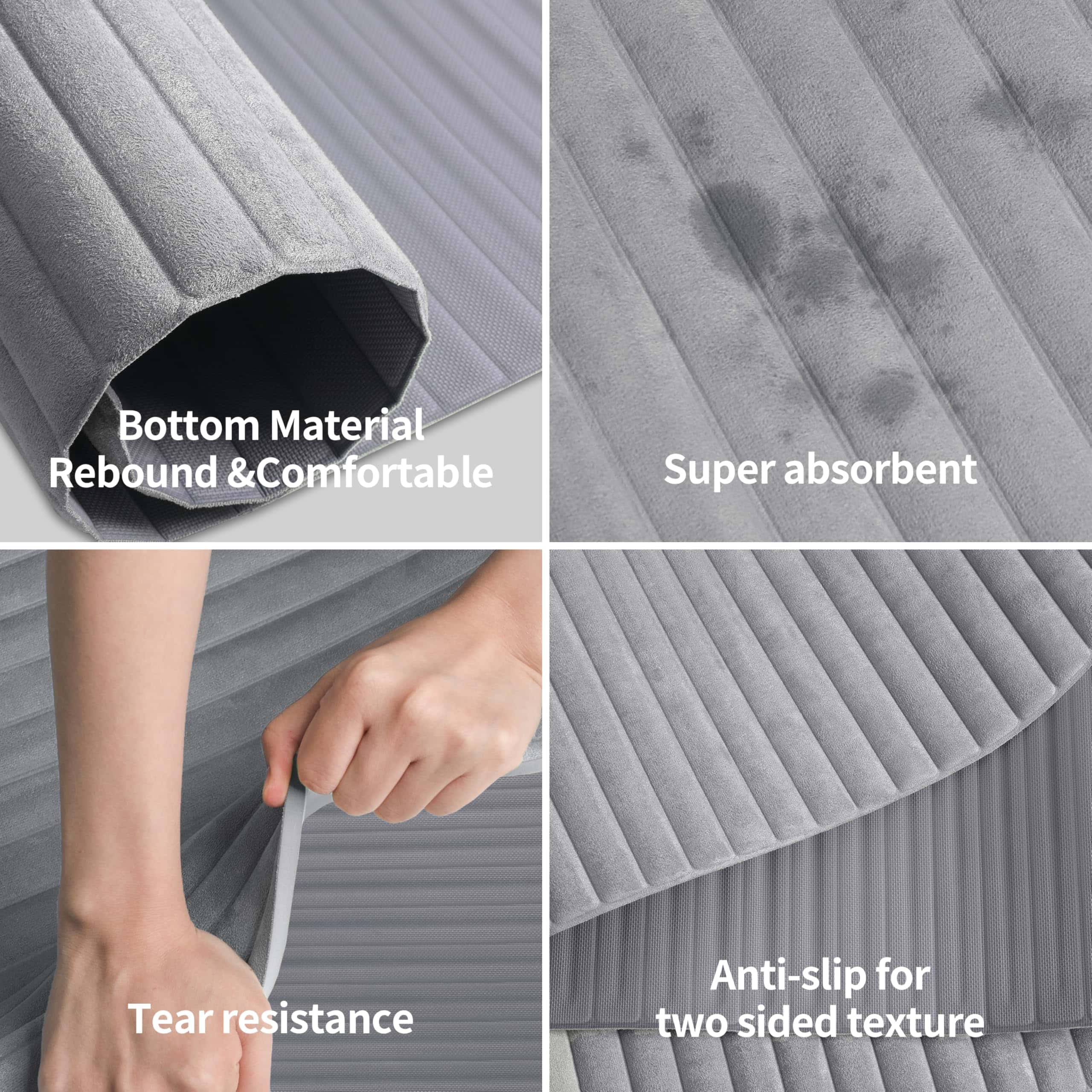 Tapete de Yoga OGOGO con Acabado de Gamuza, -Negro - Imagen 8