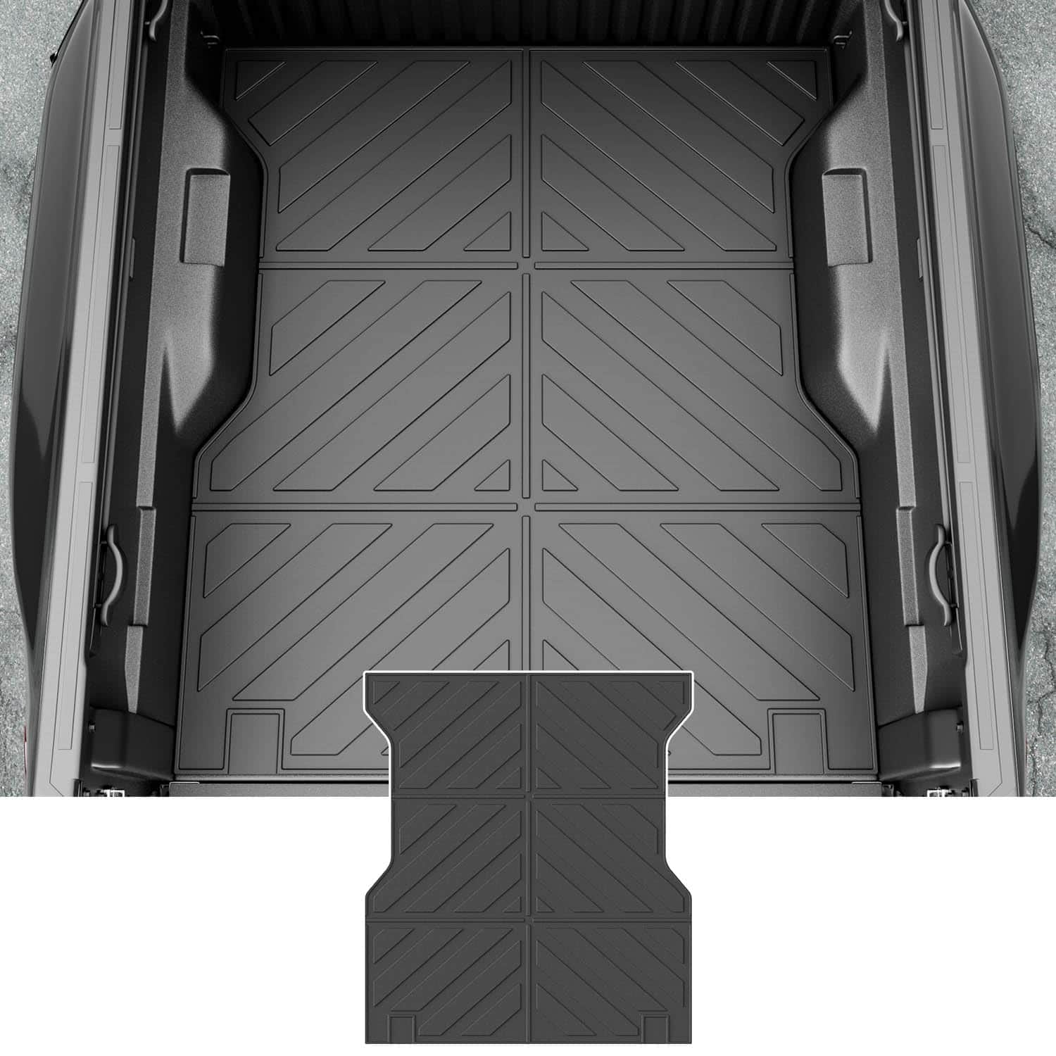Powoq 5FT Truck Bed Mat Compatible with 2024 2025 Toyota