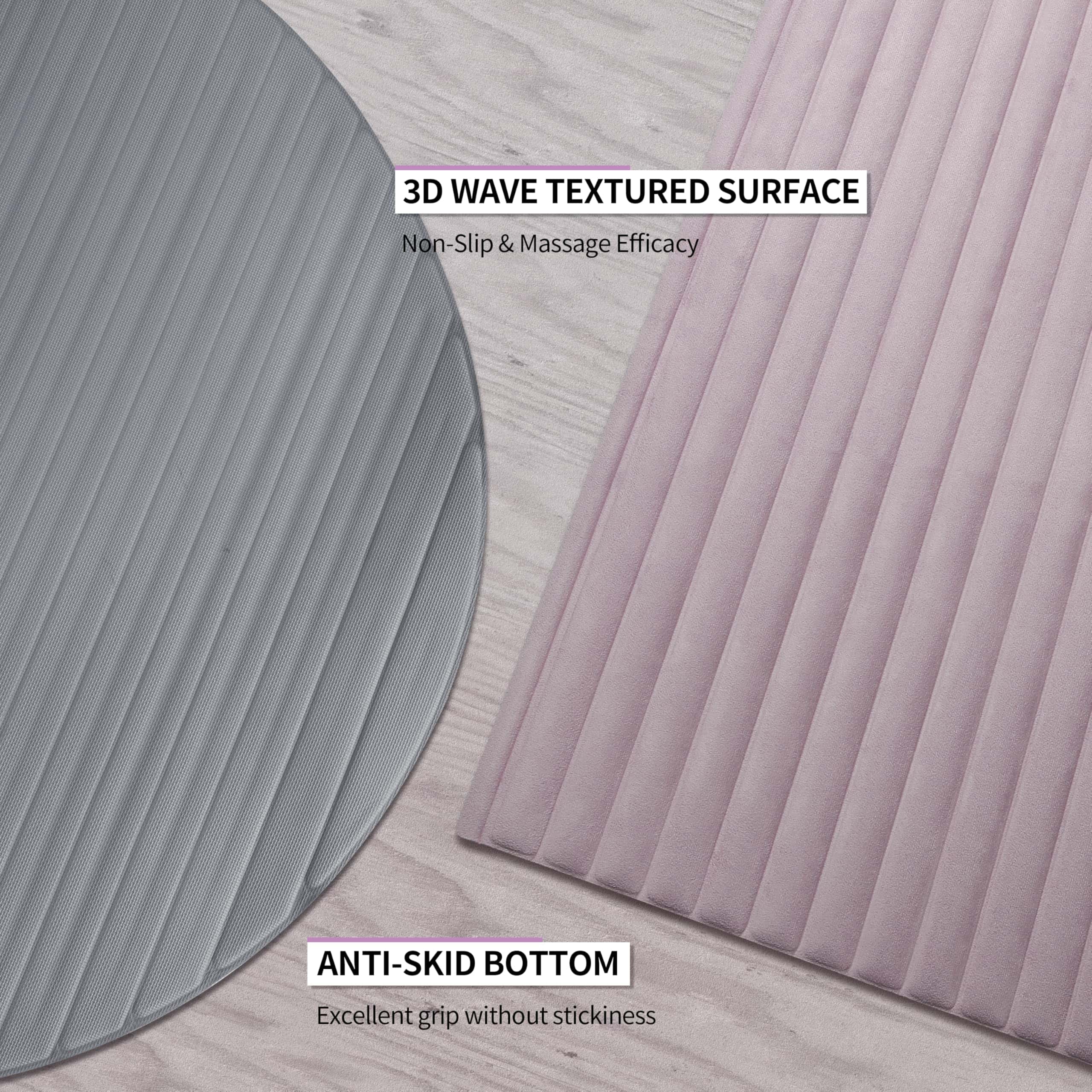 Tapete de Yoga OGOGO con Acabado de Gamuza, -Rosa - Imagen 7