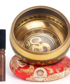 Tazón Cantor de Meditación Hecho a Mano AKLOT: Juego de