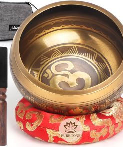 AKLOT HandMade Meditation Singing Bowl: Juego de Cuenco