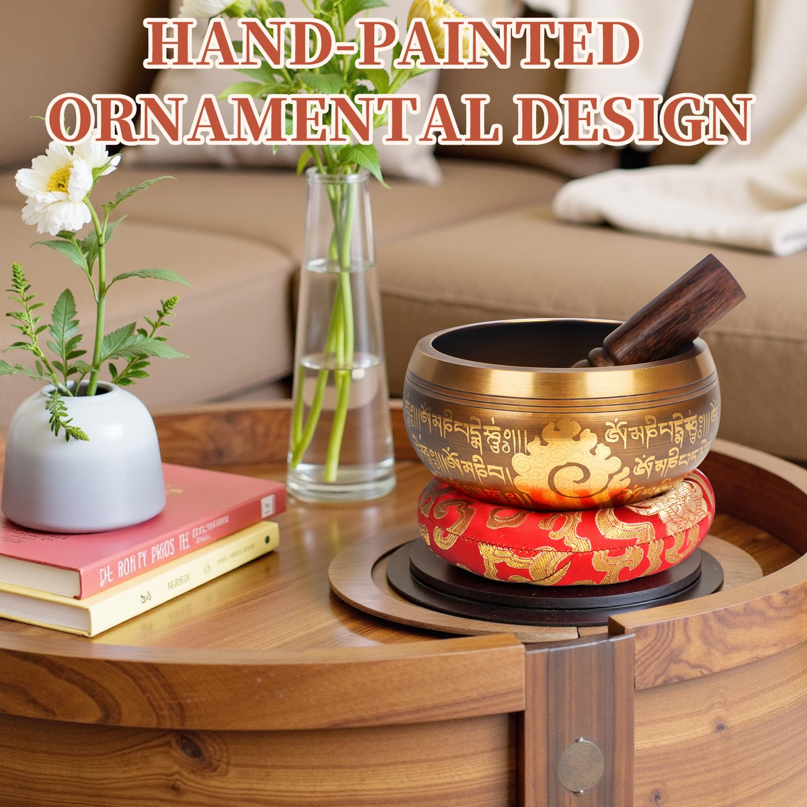 AKLOT HandMade Meditation Singing Bowl: Juego de Cuenco - Imagen 7