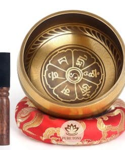 Tazón Cantador de Meditación Hecho a Mano AKLOT: Juego de