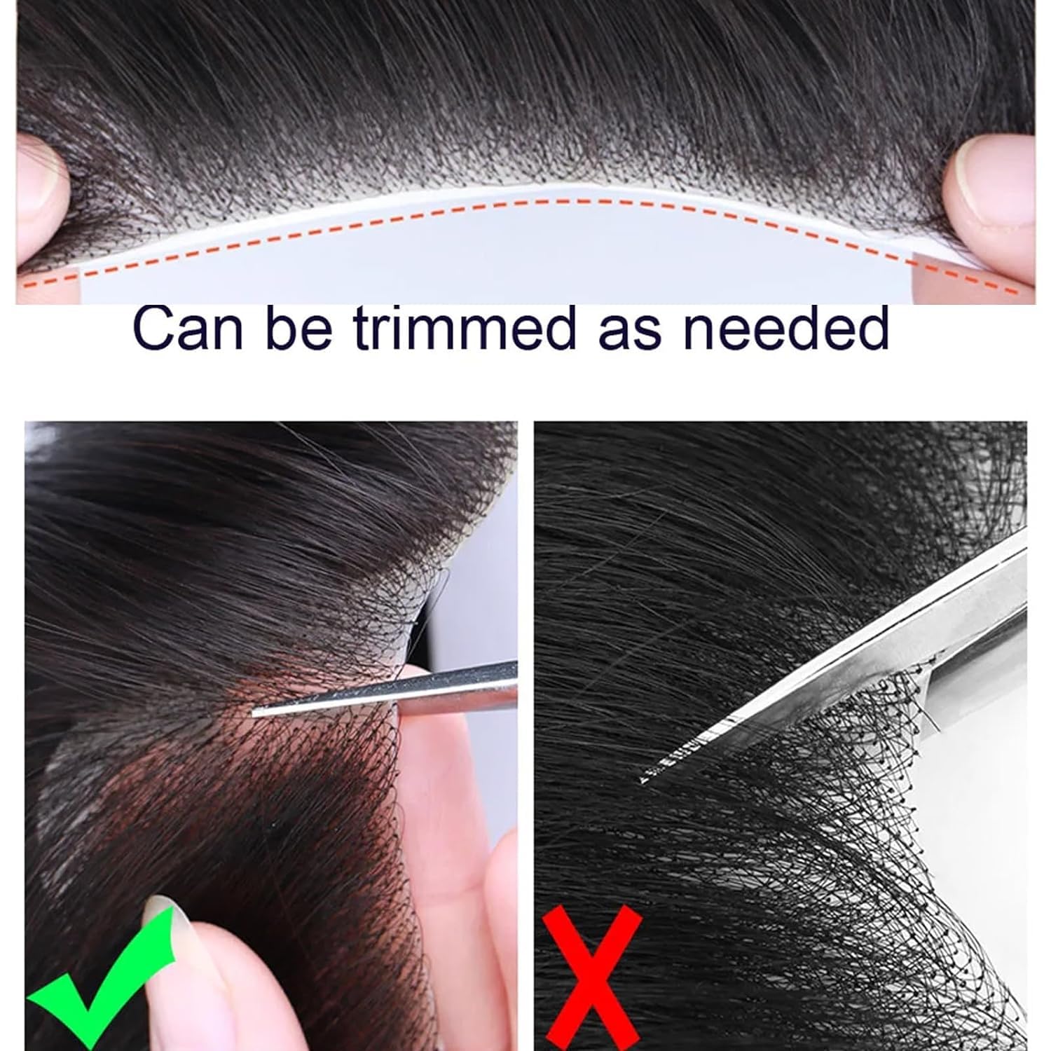 Toupee de línea de cabello para hombres Voloria 100% - Imagen 7