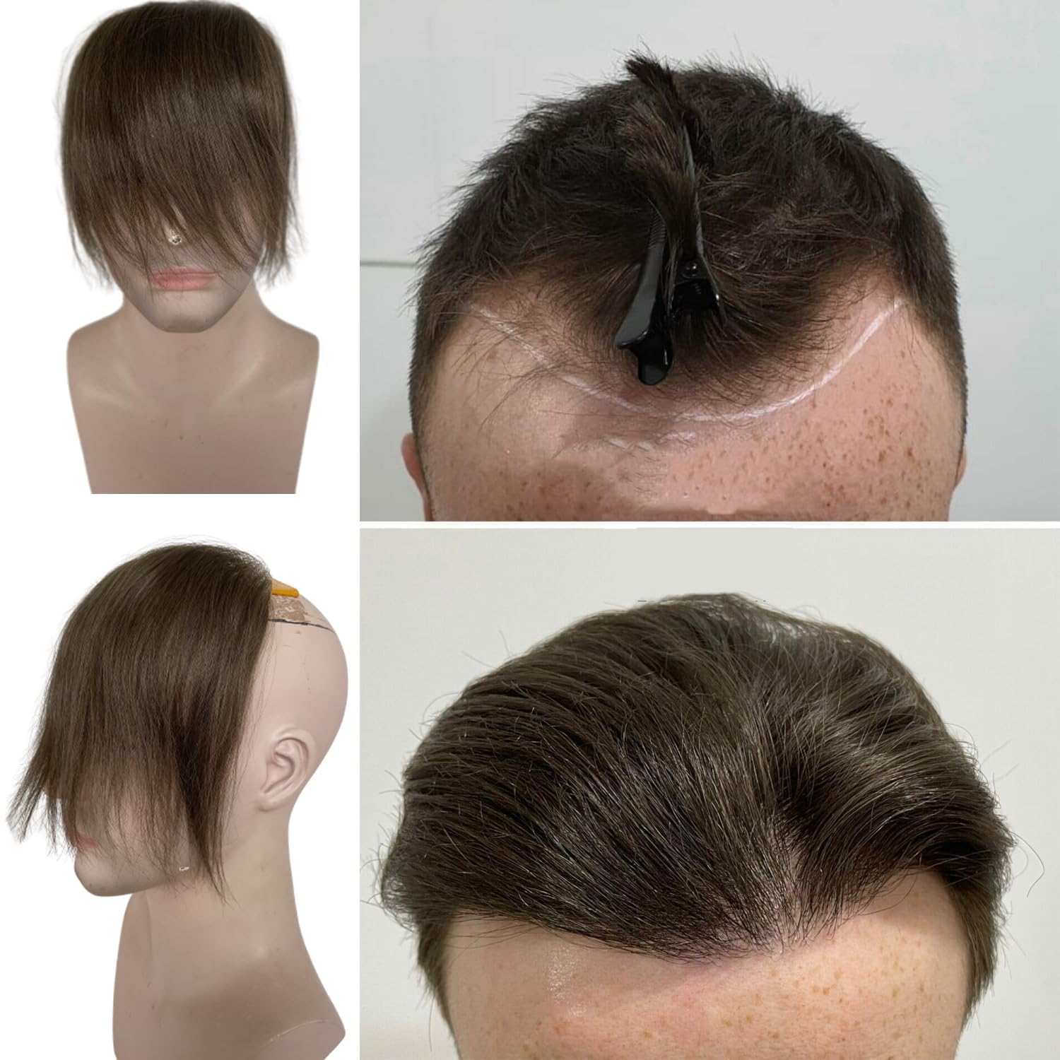 Toupee de línea de cabello para hombres Voloria 100% - Imagen 3