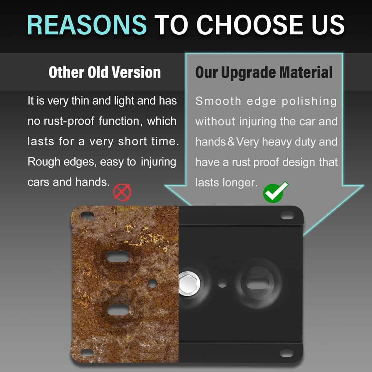 Adaptador de Gancho de Remolque para Montaje de Placa de - Imagen 5