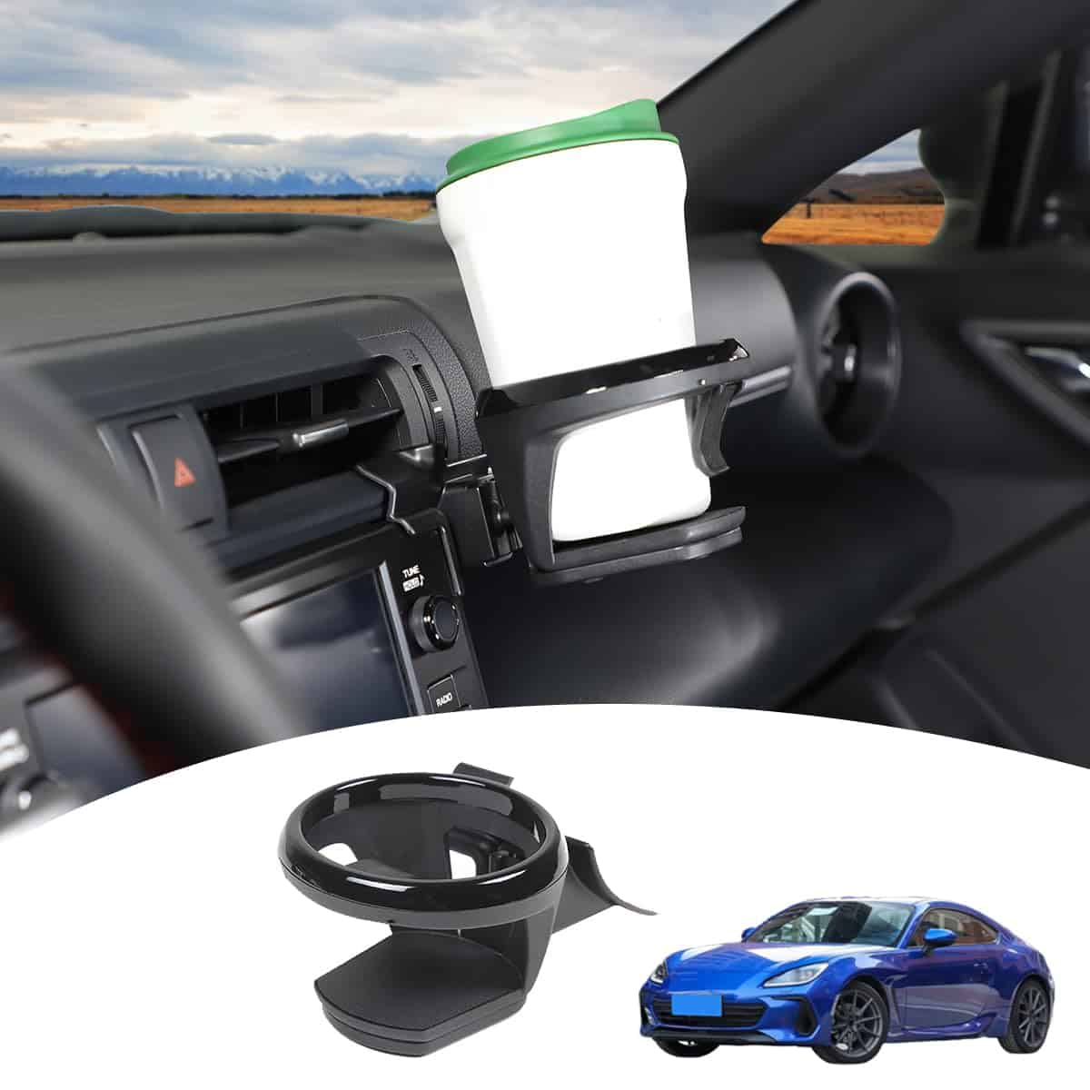 Portavasos para Automóvil Compatible con Subaru BRZ Toyota