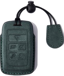 Estuche de llave inteligente de piel -Verde oscuro