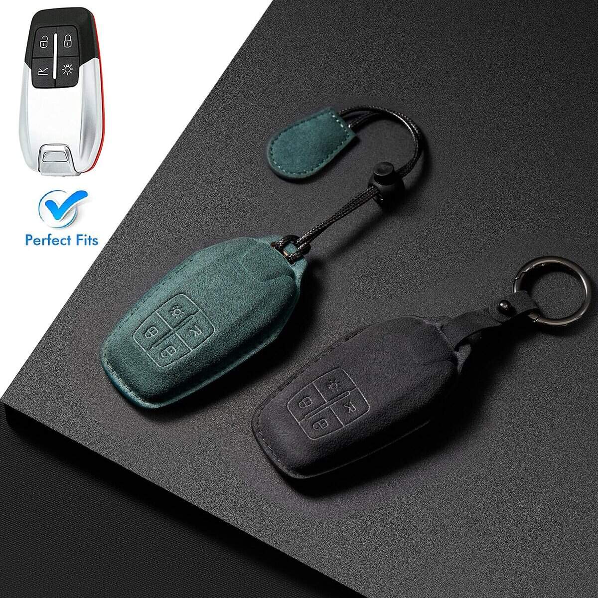 Funda de llave de coche de gamuza CGZOWYU adecuada para - Imagen 5