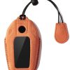 Funda de cuero genuino de gamuza CGZOWYU para llave de BMW