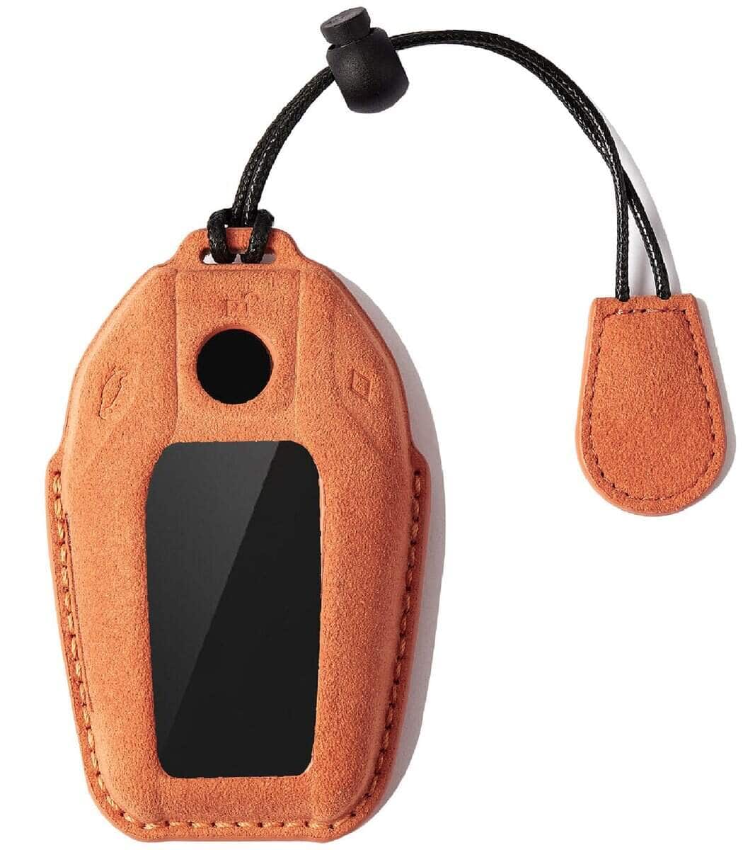 Funda de cuero genuino de gamuza CGZOWYU para llave de BMW