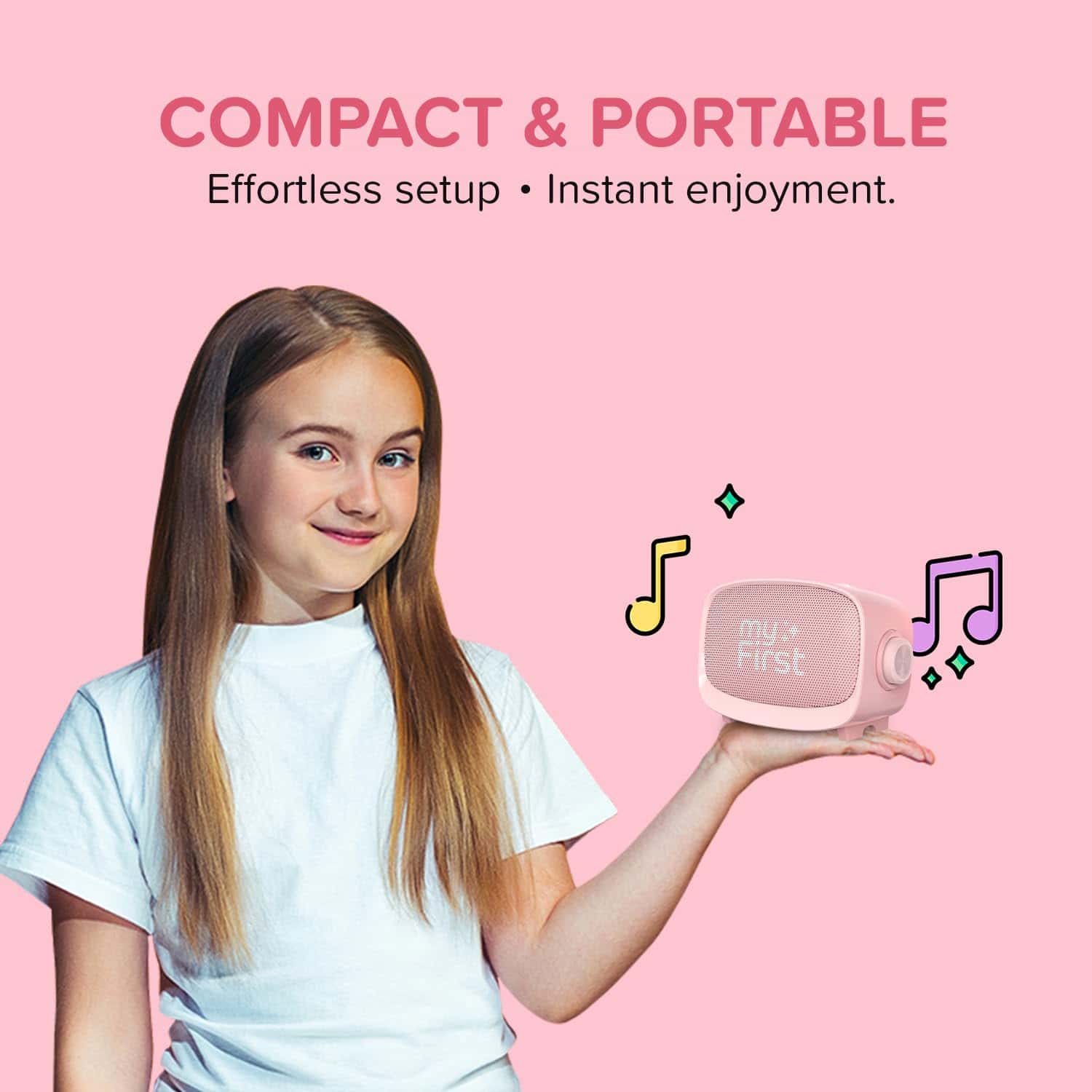 myFirst Voice 2 - Mini Karaoke para Niños -Rosa - Imagen 6