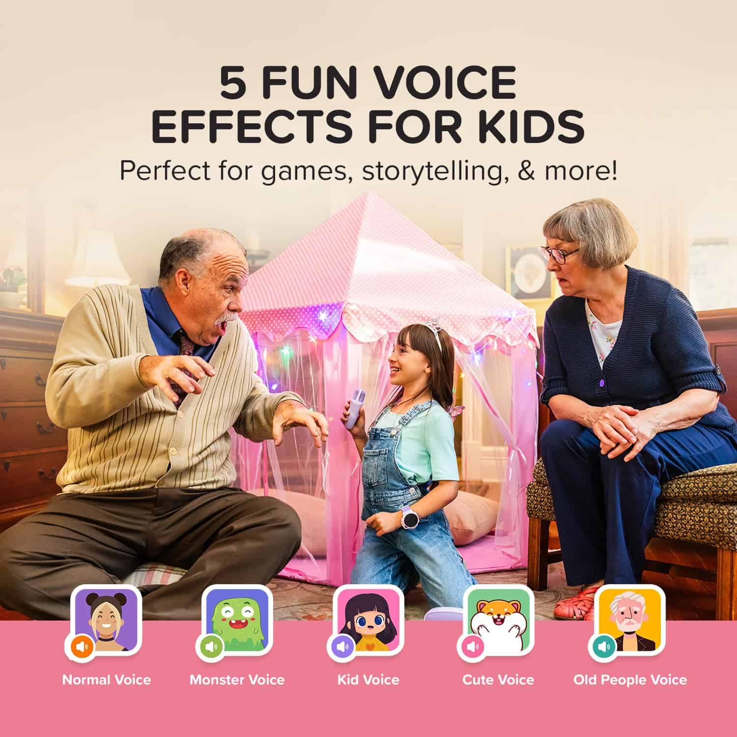 myFirst Voice 2 - Mini Karaoke para Niños -Rosa - Imagen 4
