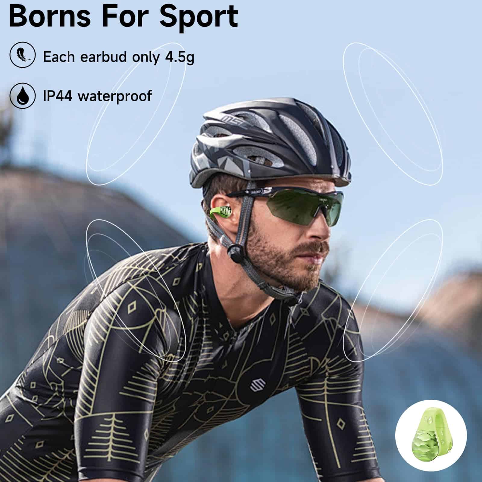 Audífonos inalámbricos aigo Earbud Bluetooth, clip de oído - Imagen 7