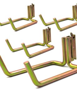 FlixGrdy (Paquete de 4) Gancho Doble J Pesado de 8-1/2"