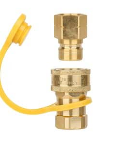 Conector Rápido de Gas de 3/4", 2 Piezas, Conexión de Latón