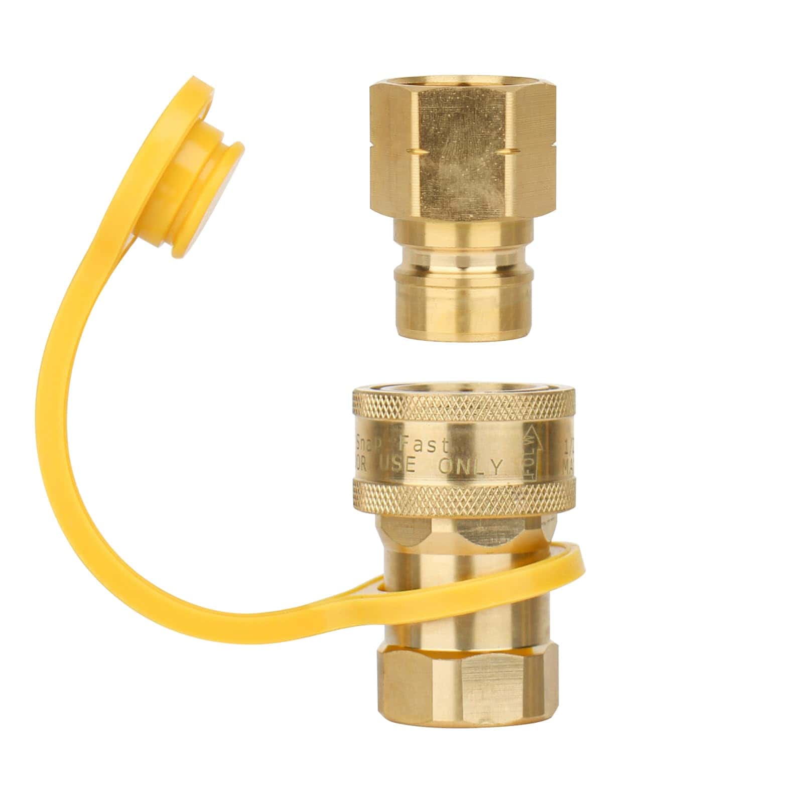 Conector Rápido de Gas de 3/4", 2 Piezas, Conexión de Latón
