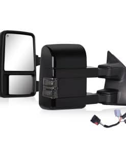 Espejos de remolque compatibles con Ford -Negro pintado