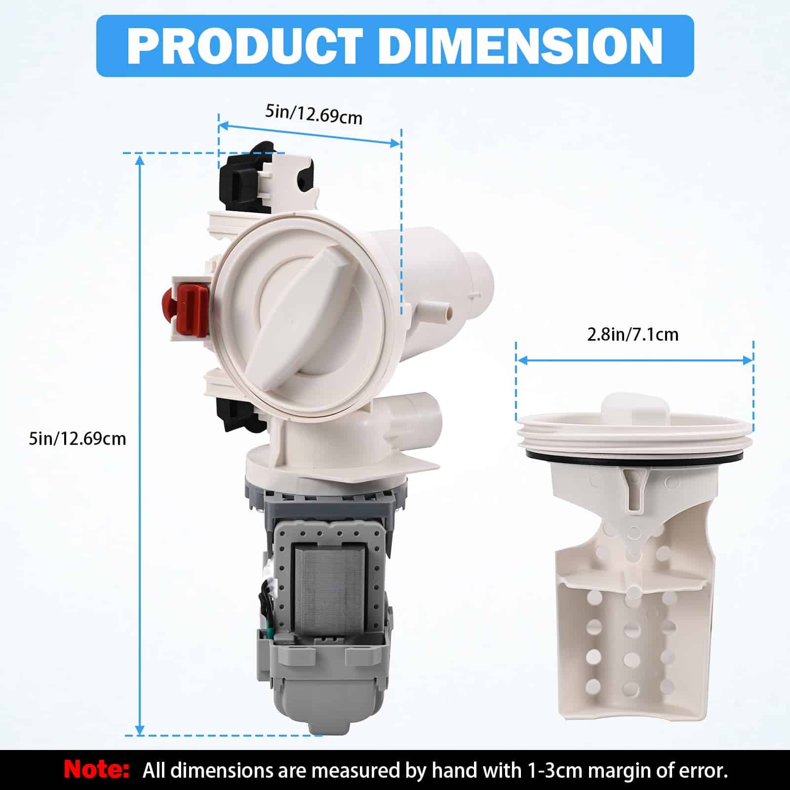 280187 8181684 Filtro de Bomba de Drenaje Compatible con - Imagen 9