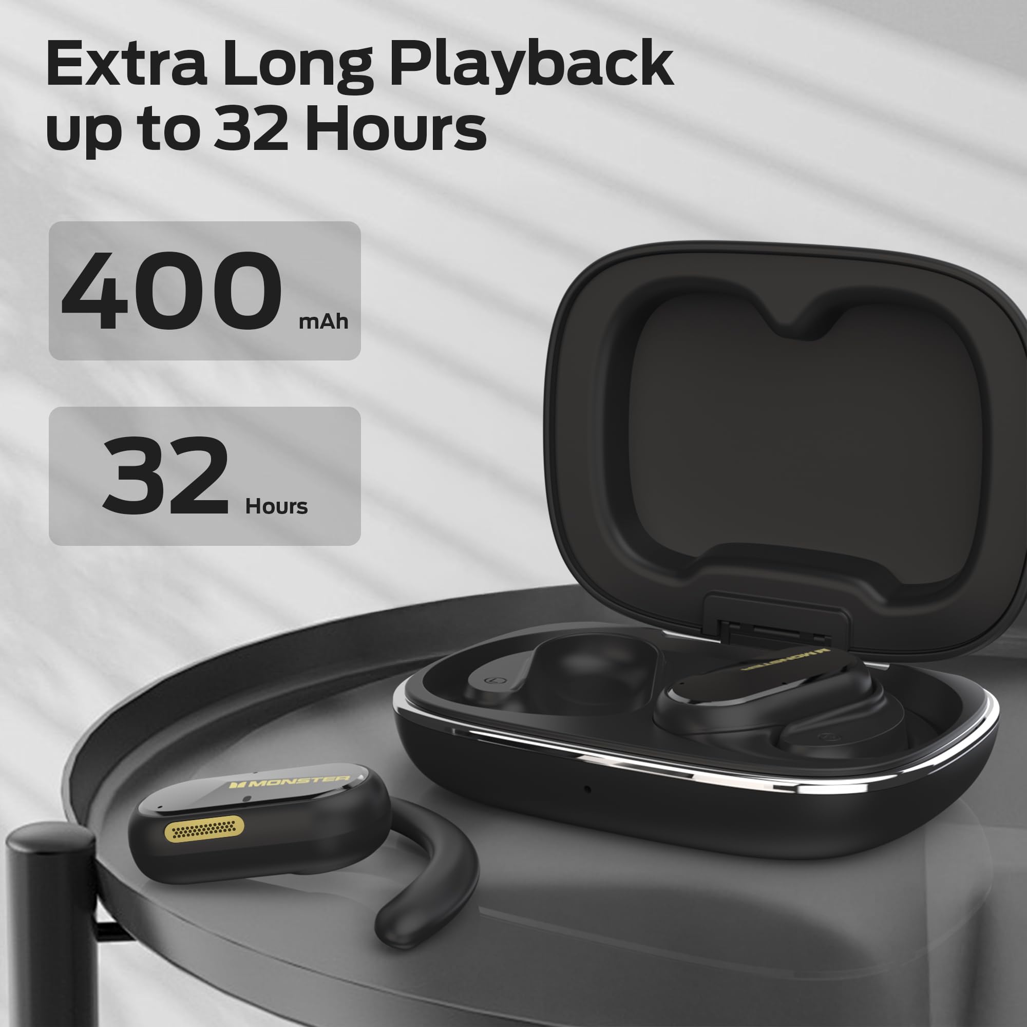 Audífonos Monster Open Ear AC312, Bluetooth 5.4, - Imagen 8