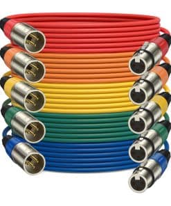 Cable de Micrófono XLR J&D, XLR Balanceado Macho a Hembra