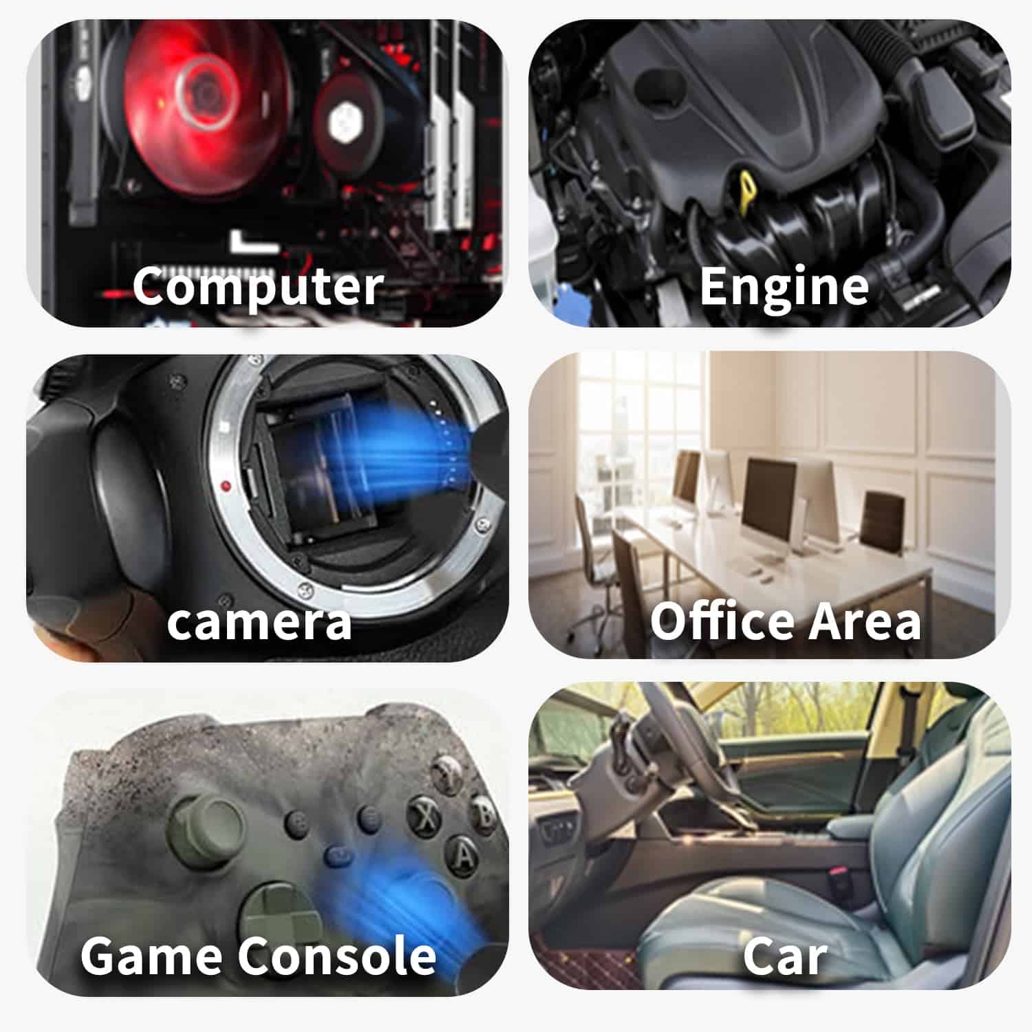 SOUJCEN Soplador de Aire Inalámbrico - Motor -Blanco - Imagen 7