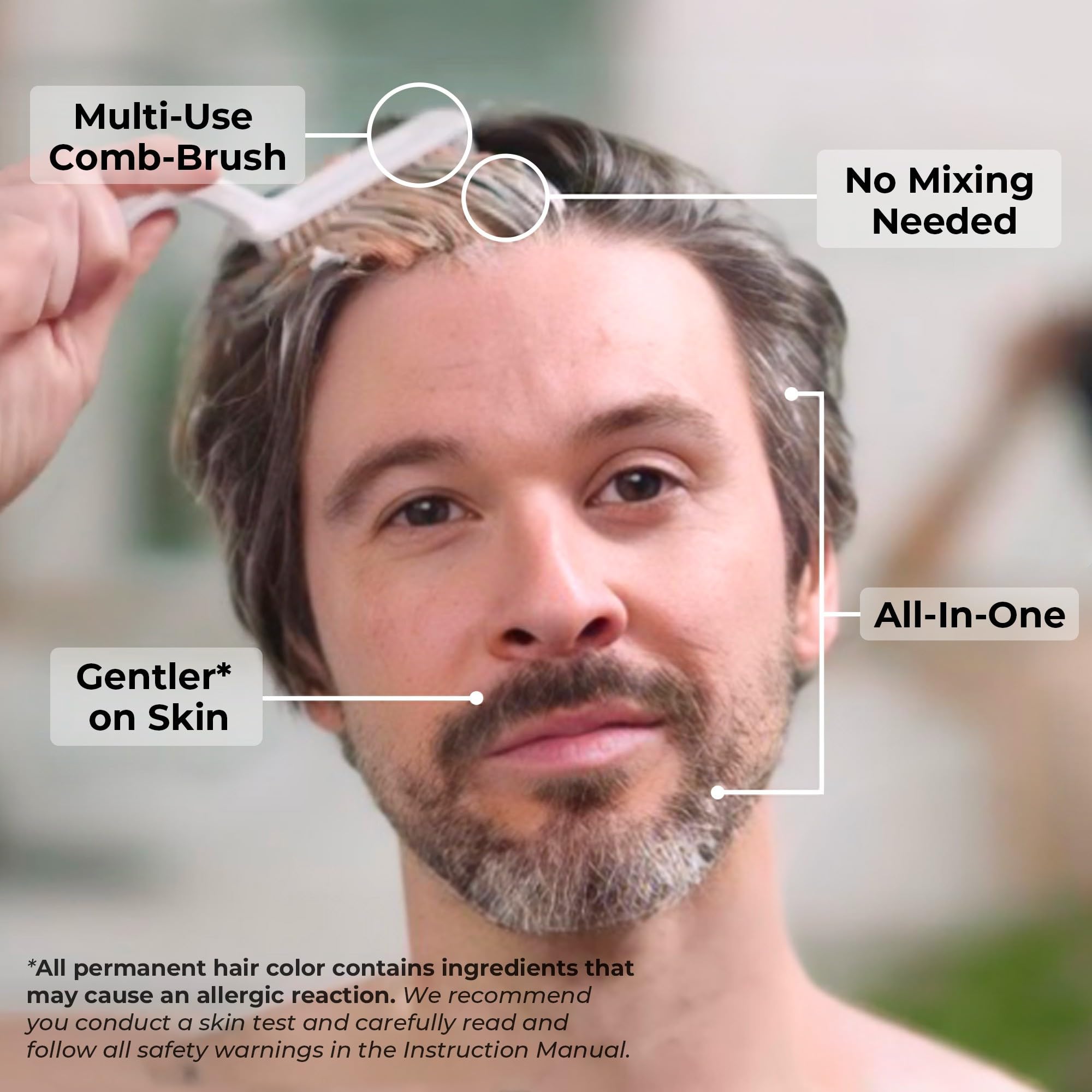 Kit de Coloración para Hombres Simpler Hair para Cobertura - Imagen 4